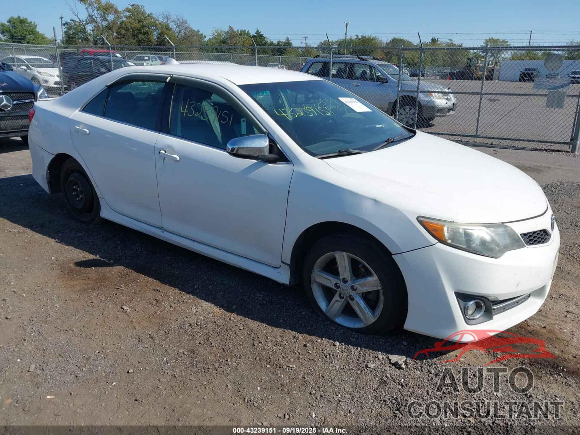 TOYOTA CAMRY 2012 - 4T1BF1FKXCU586933