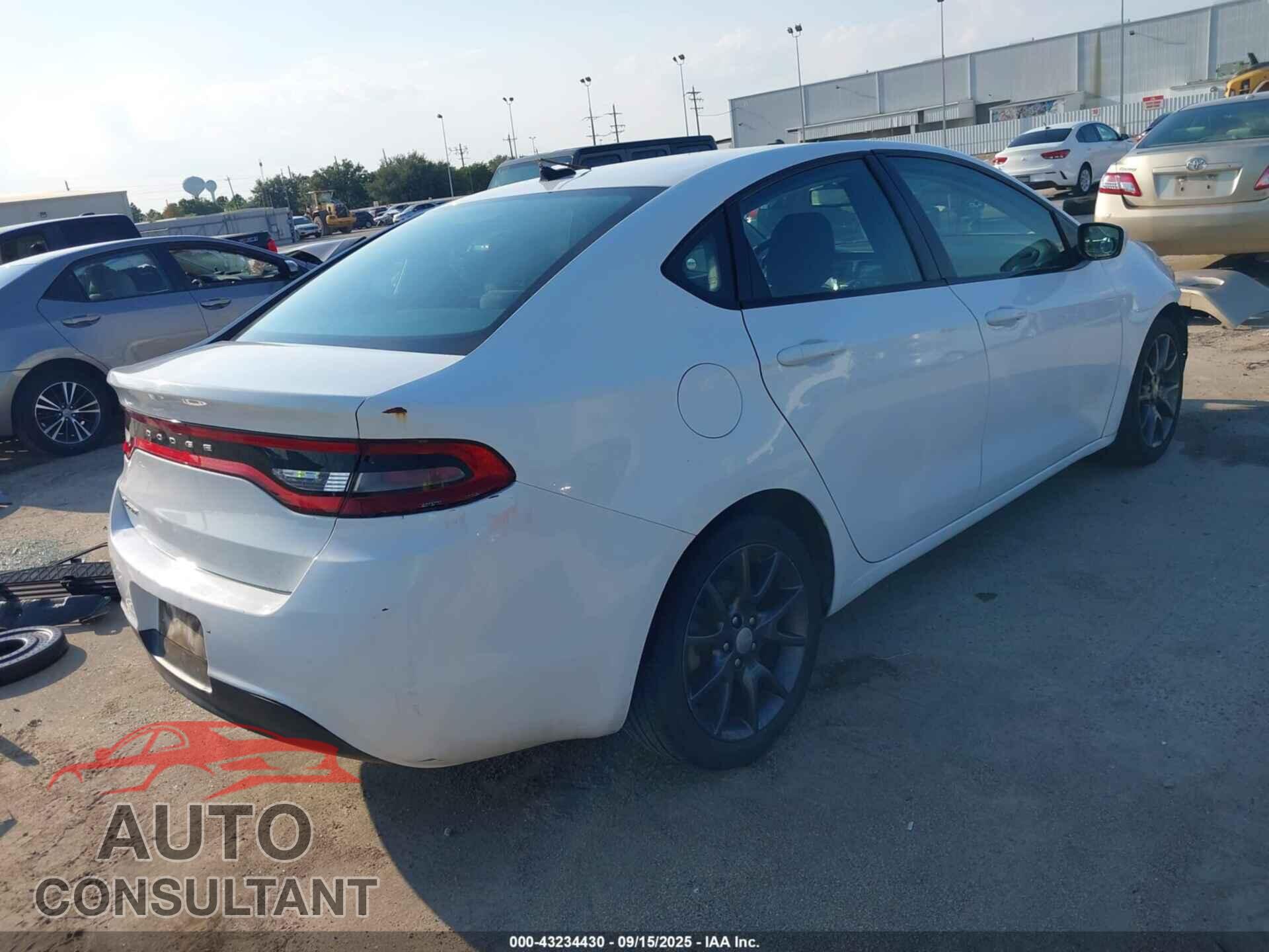 DODGE DART 2015 - 1C3CDFAA3FD392246