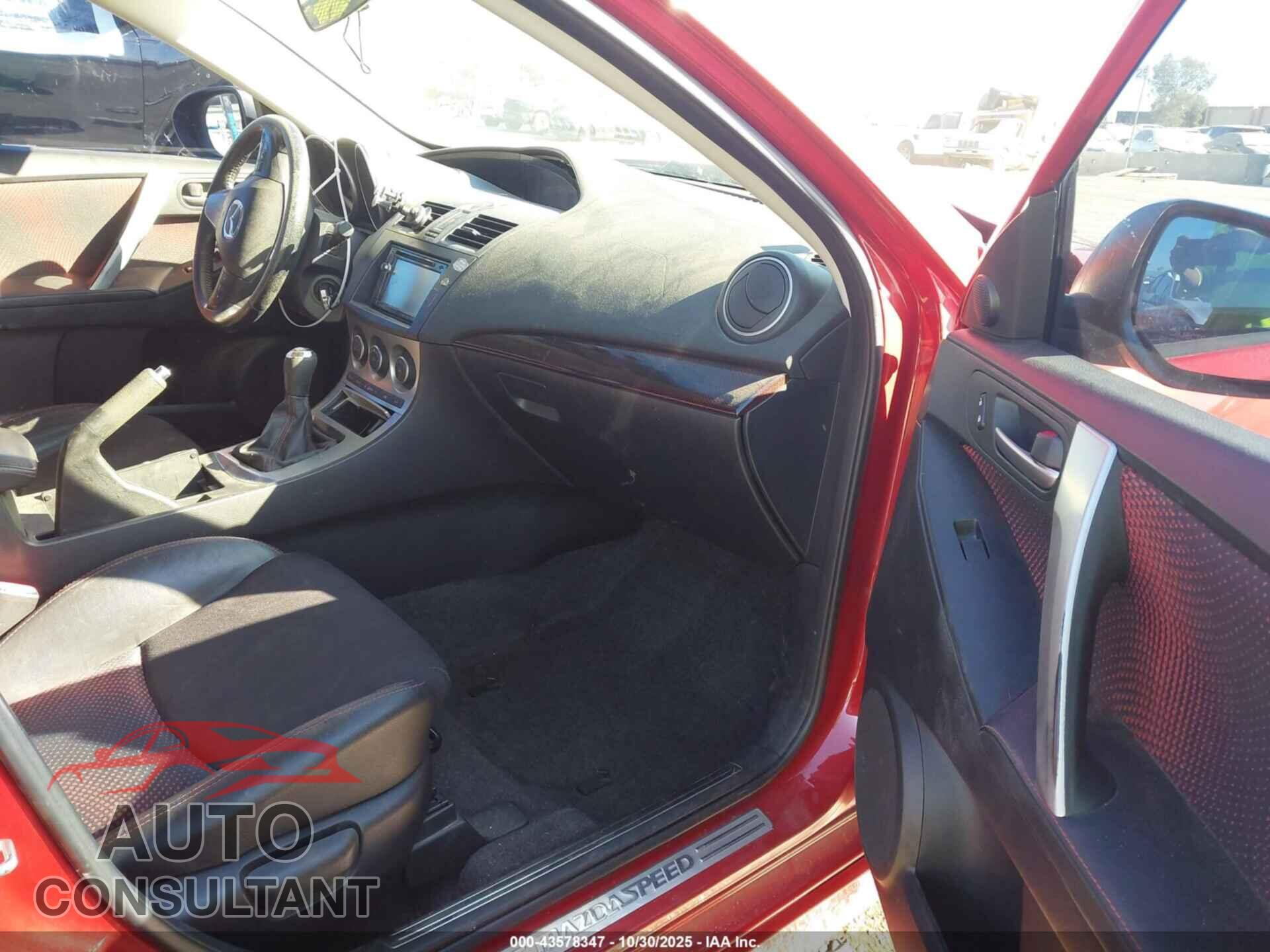 MAZDA MAZDASPEED3 2010 - JM1BL1H33A1352375