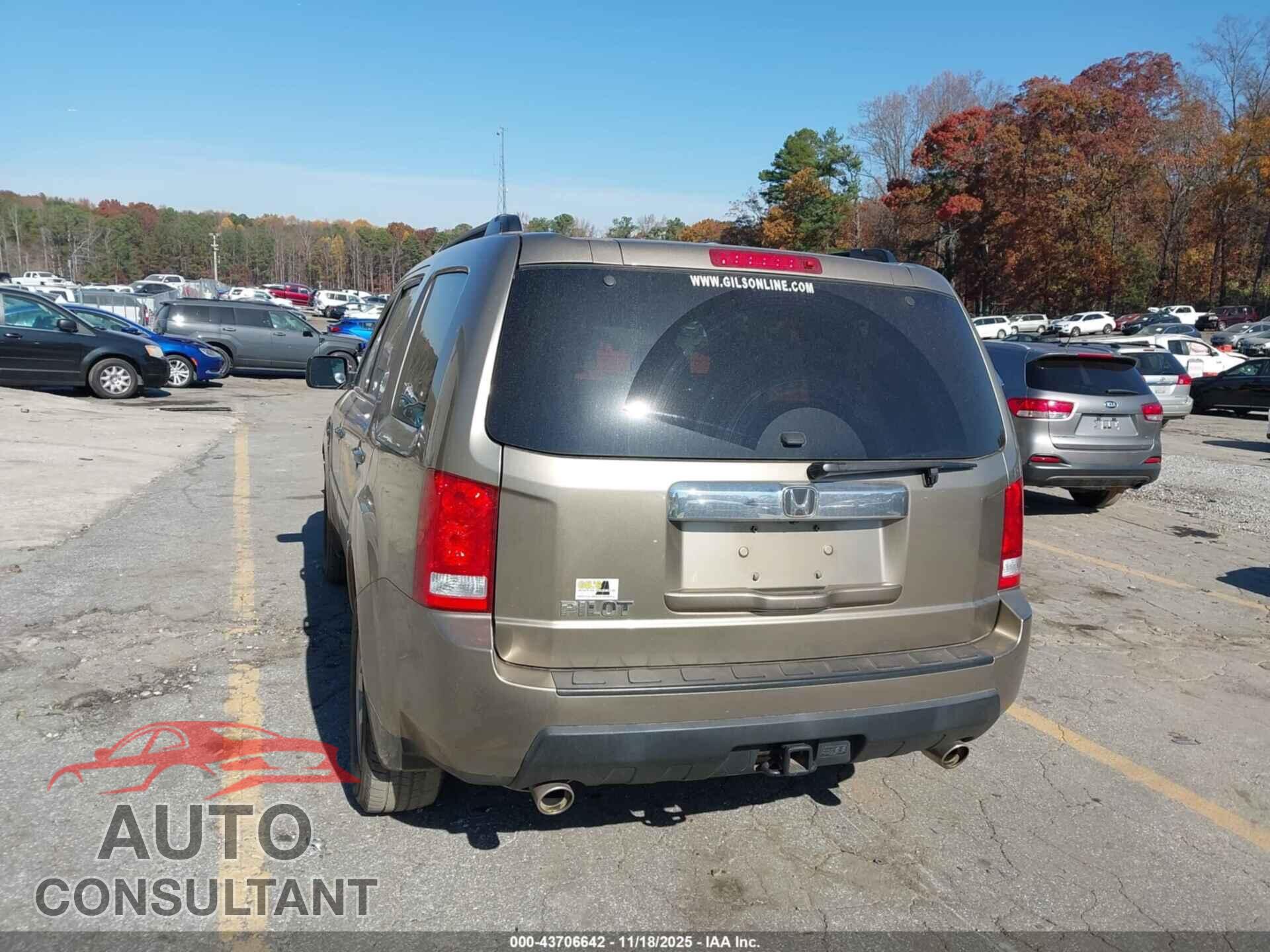 HONDA PILOT 2011 - 5FNYF3H5XBB021140