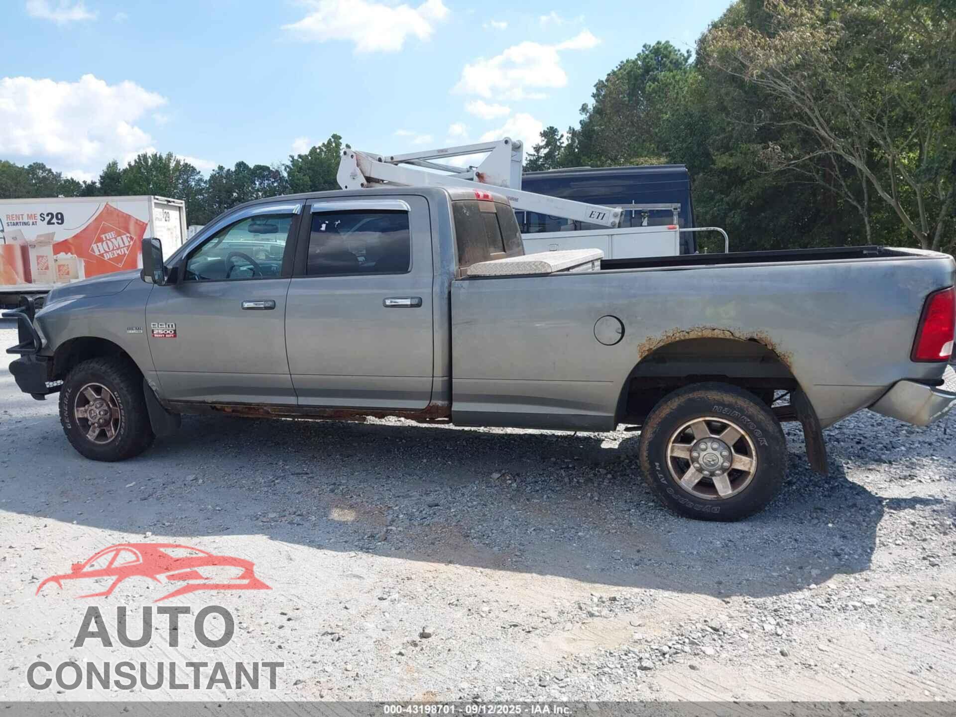 DODGE RAM 2500 2010 - 3D7TT2CT4AG122014