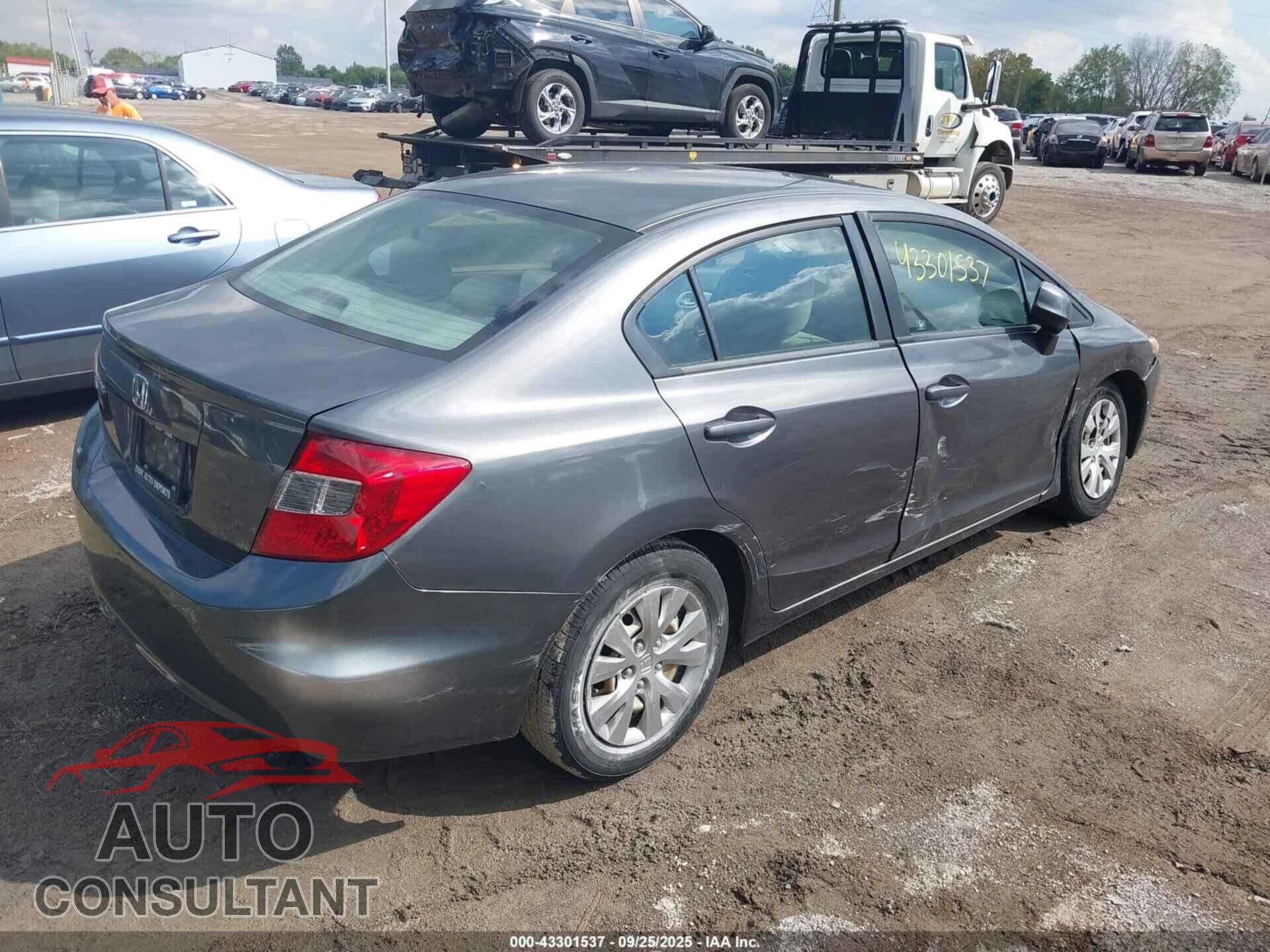 HONDA CIVIC 2012 - 19XFB2F53CE312263