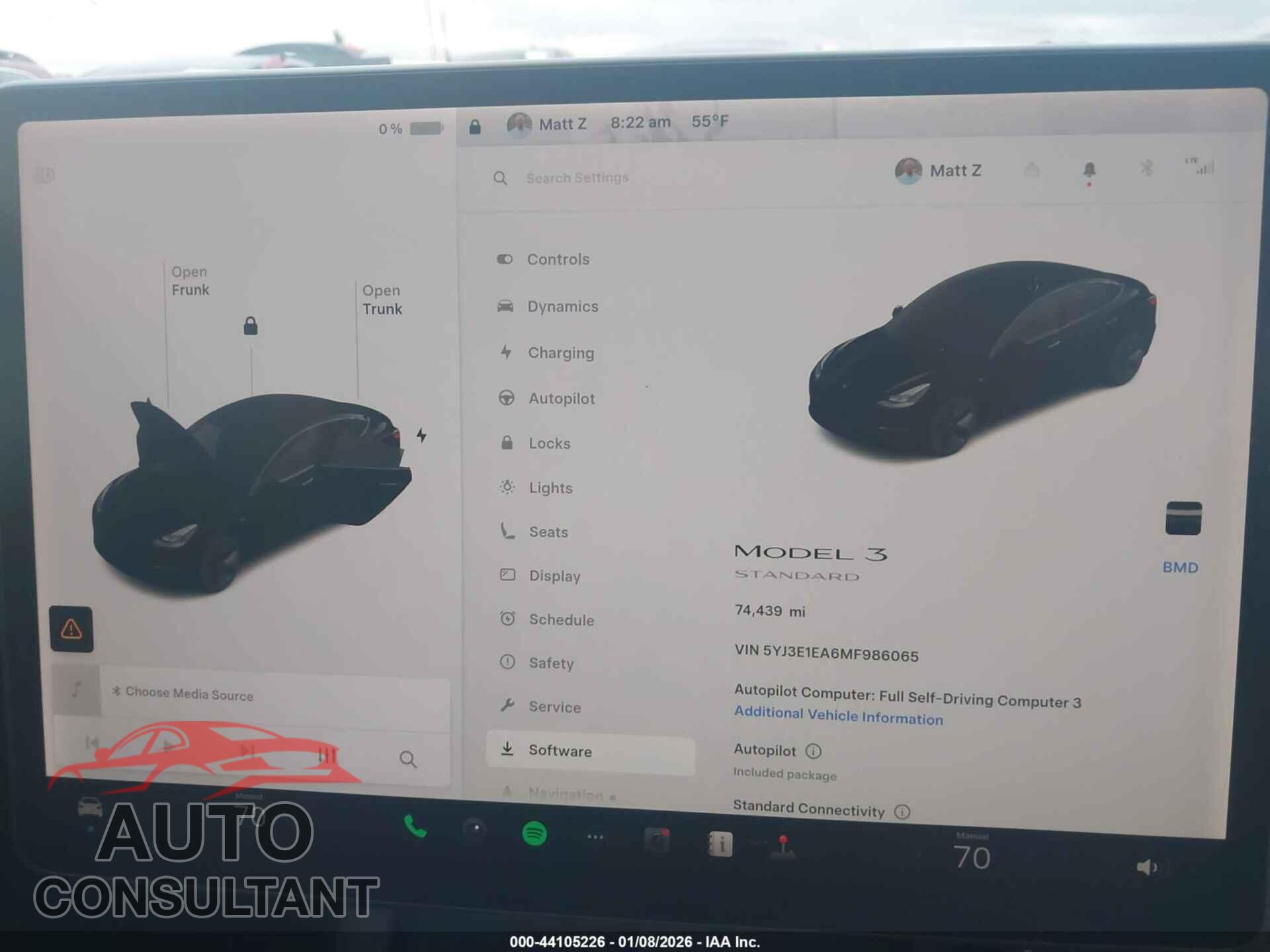 TESLA MODEL 3 2021 - 5YJ3E1EA6MF986065