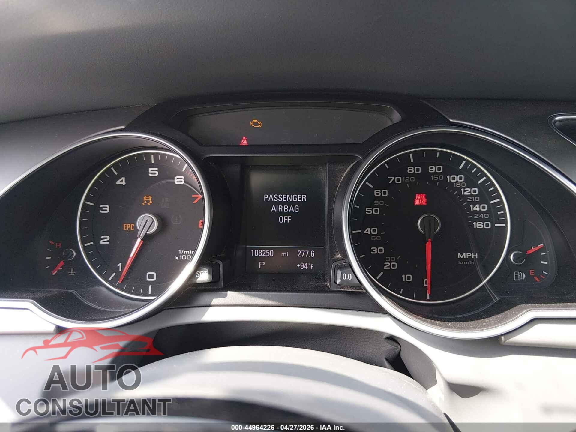 AUDI A5 2013 - WAULFAFR1DA015191