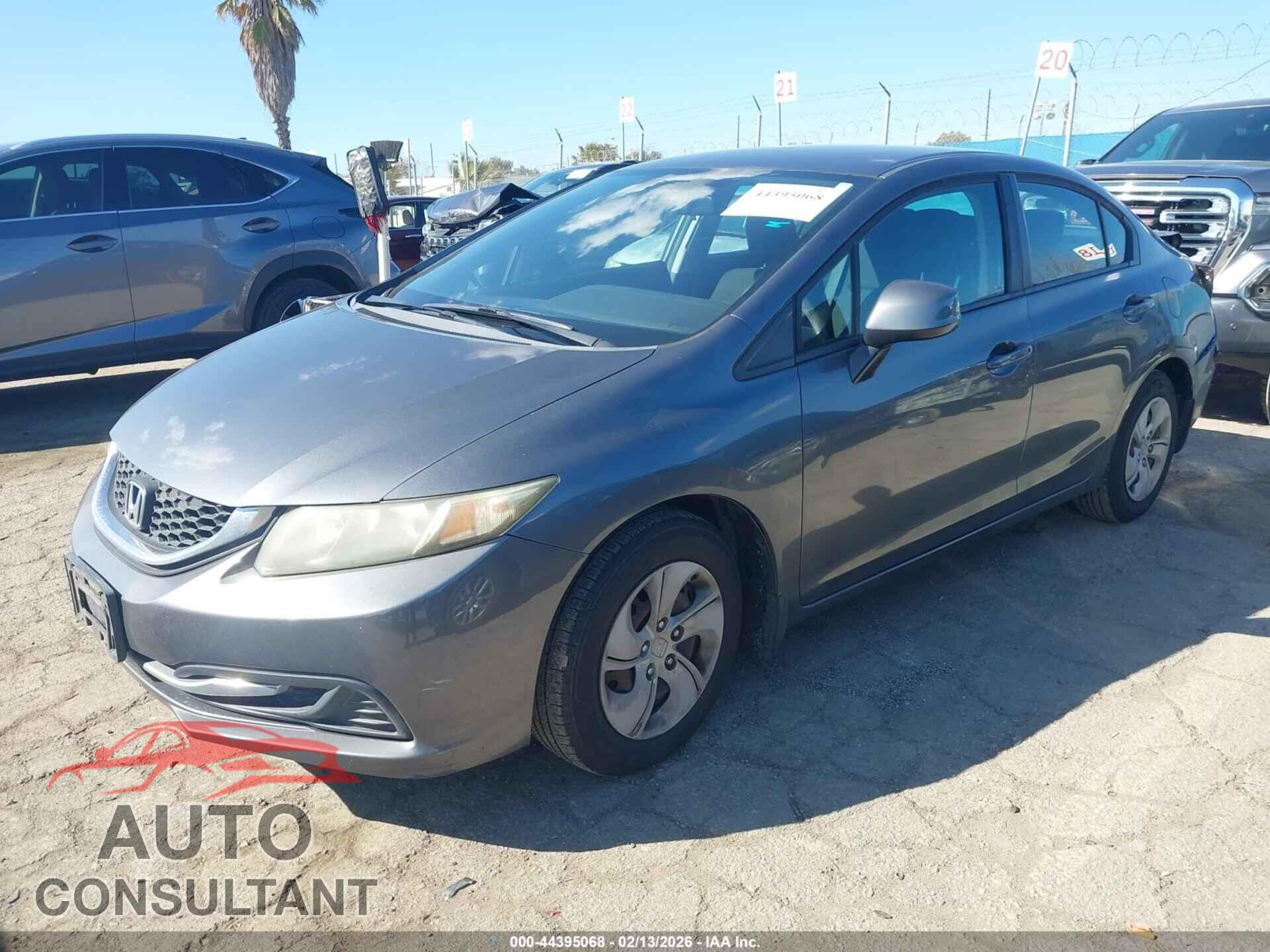 HONDA CIVIC 2013 - 19XFB2F56DE217875