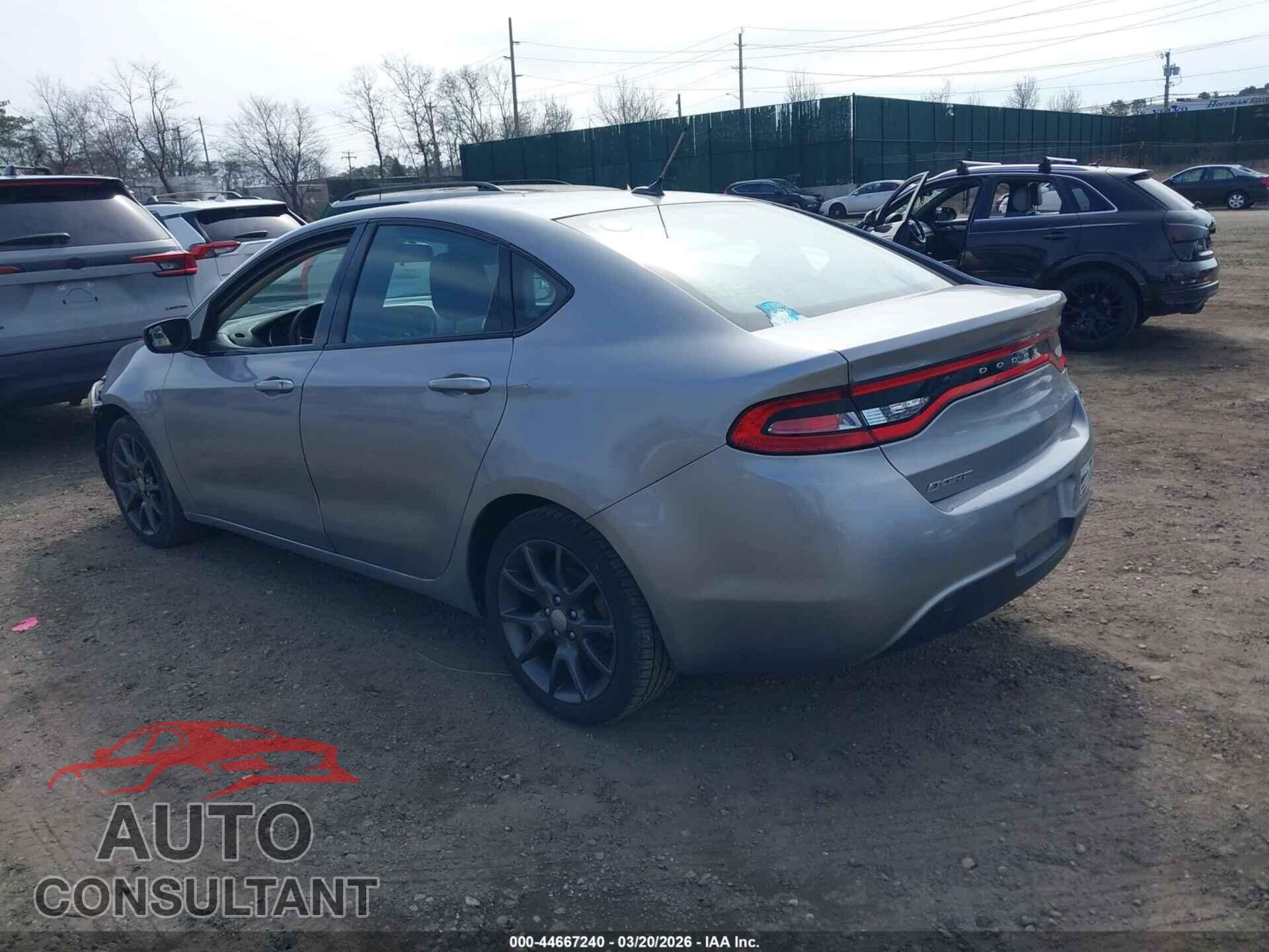 DODGE DART 2016 - 1C3CDFAA5GD577982