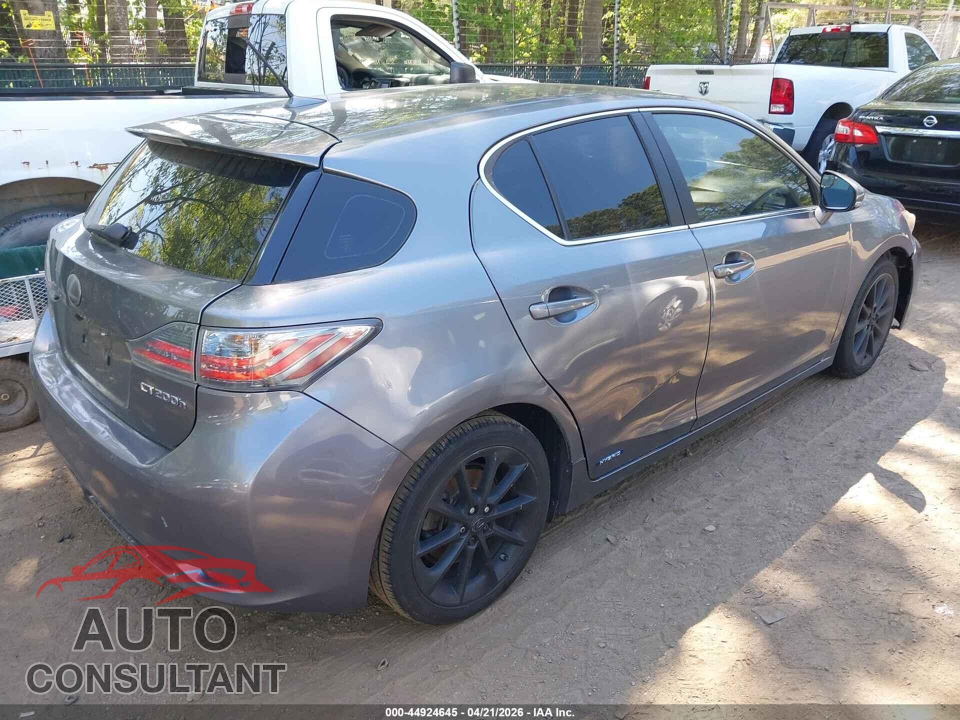 LEXUS CT 200H 2012 - JTHKD5BH2C2106521
