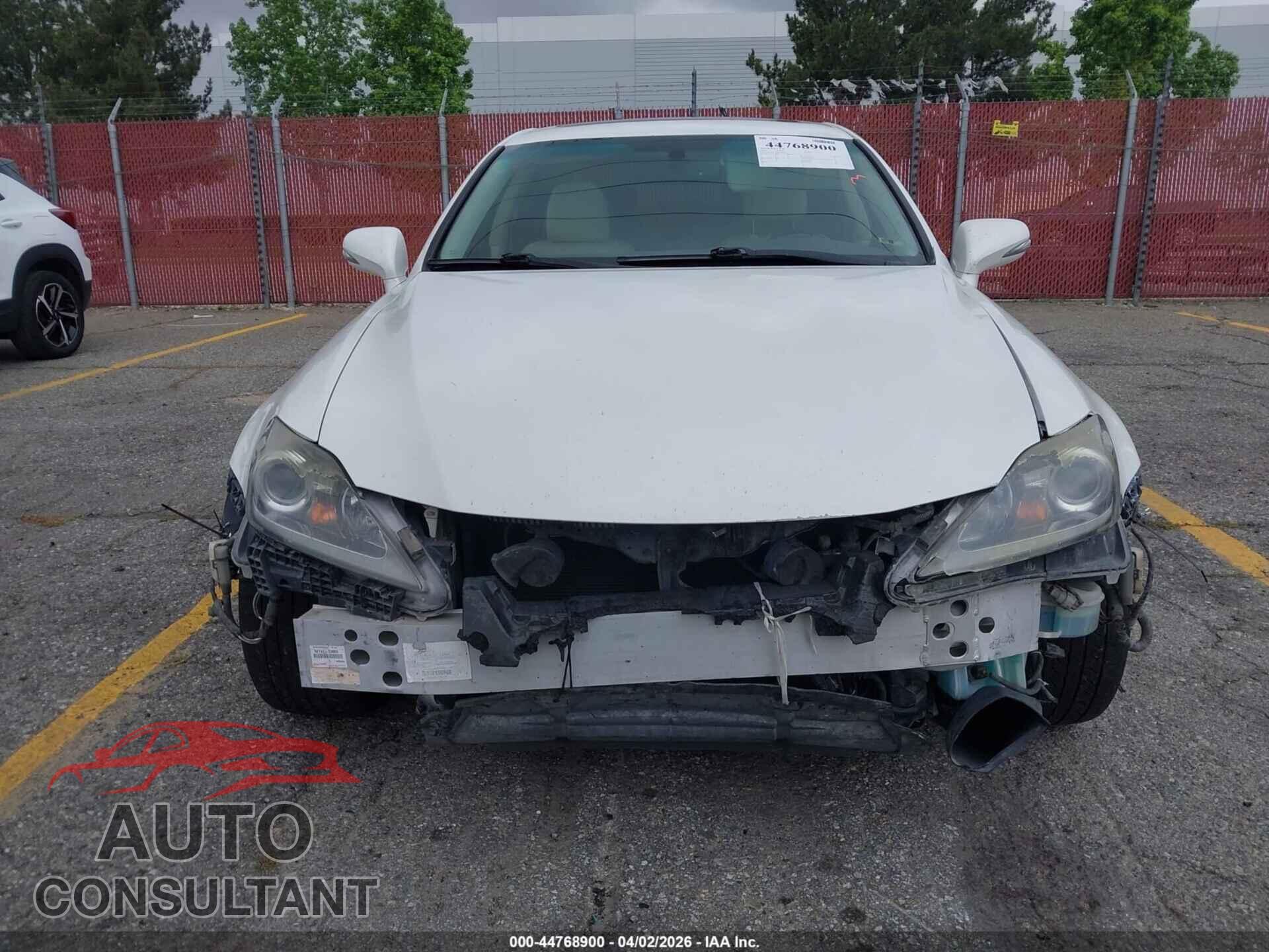 LEXUS IS 250 2012 - JTHBF5C29C5176827