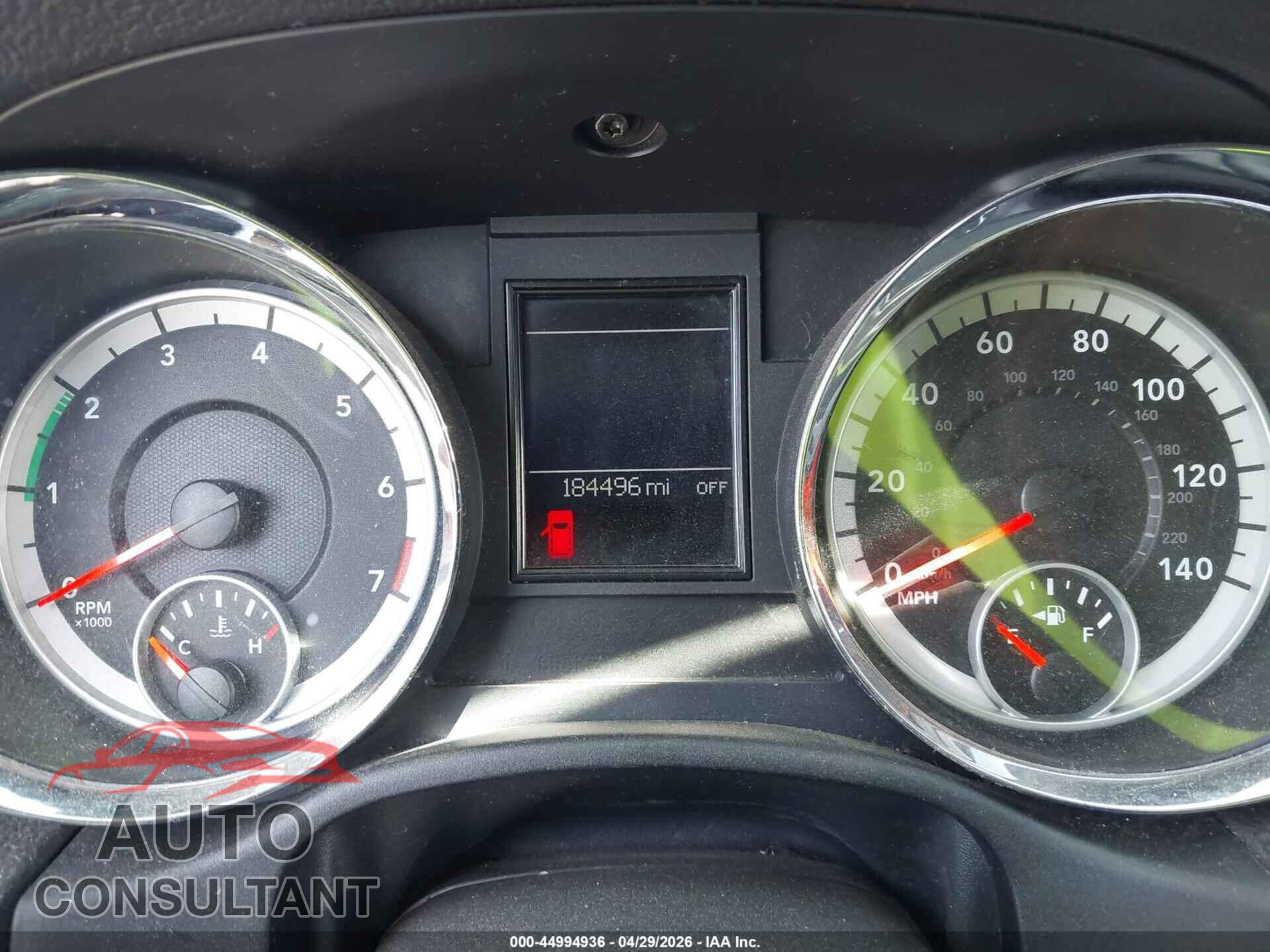 DODGE DURANGO 2012 - 1C4RDHAG0CC138372