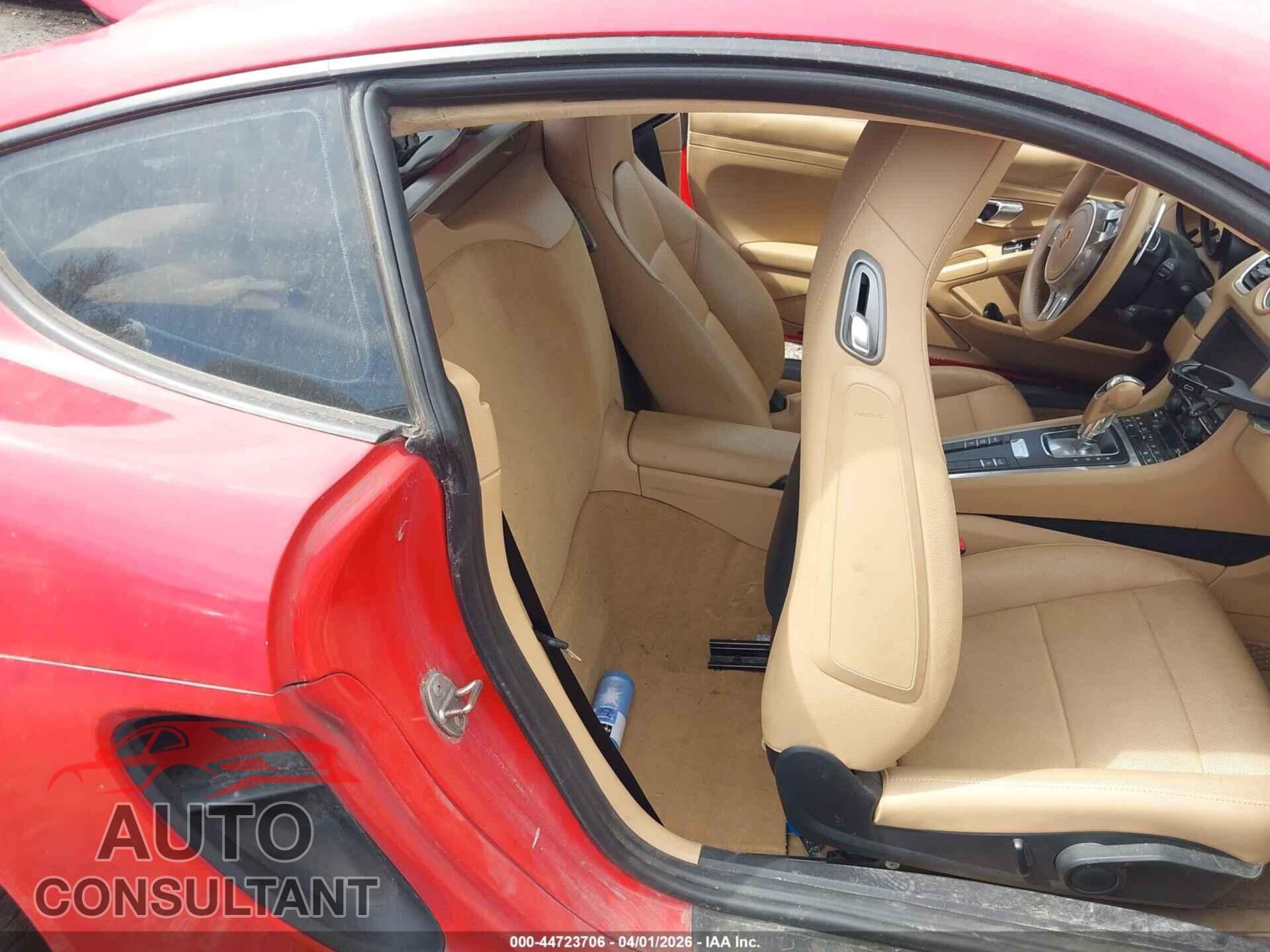 PORSCHE CAYMAN 2015 - WP0AA2A88FK160562