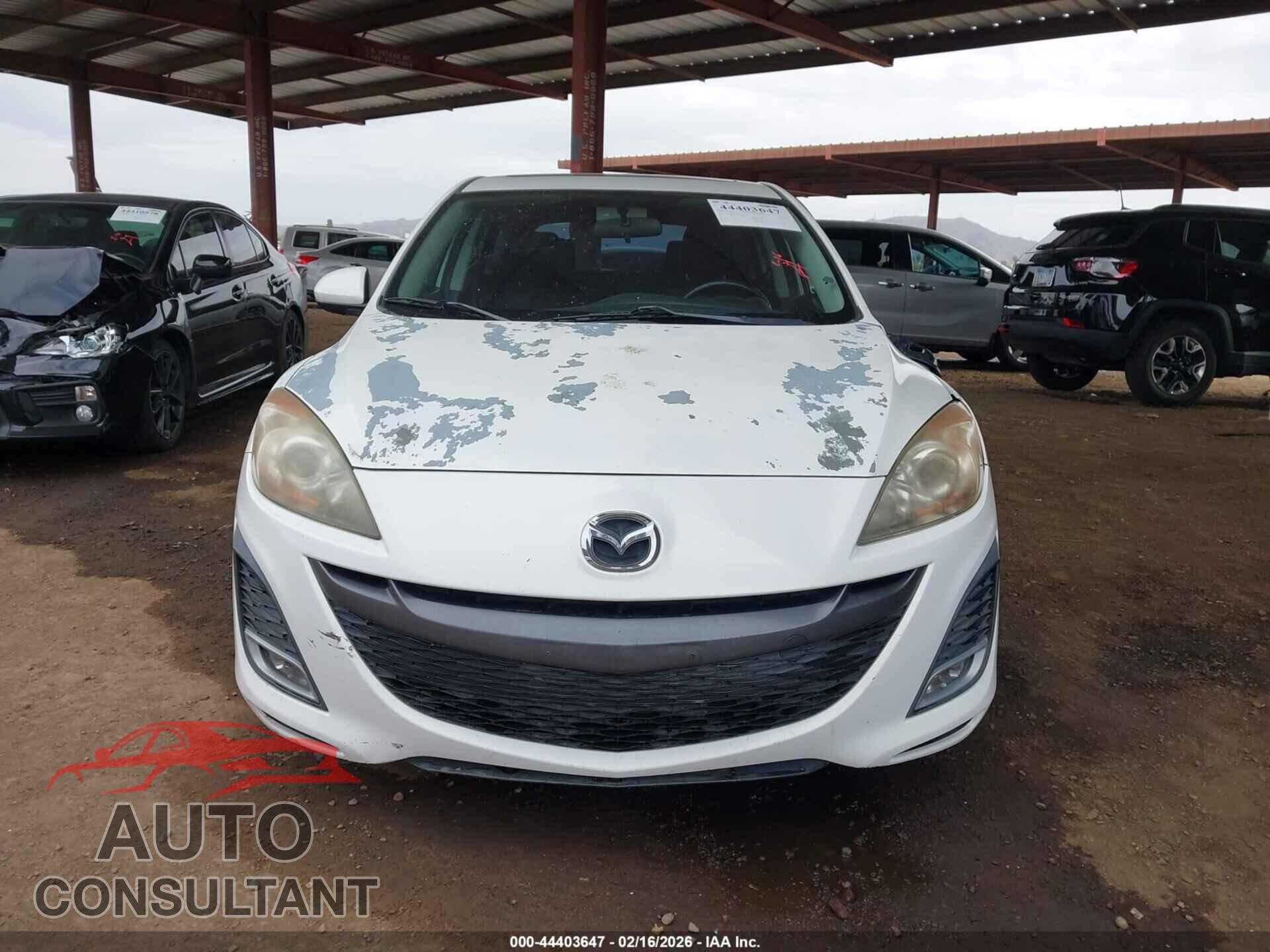 MAZDA MAZDA3 2011 - JM1BL1M65B1458926
