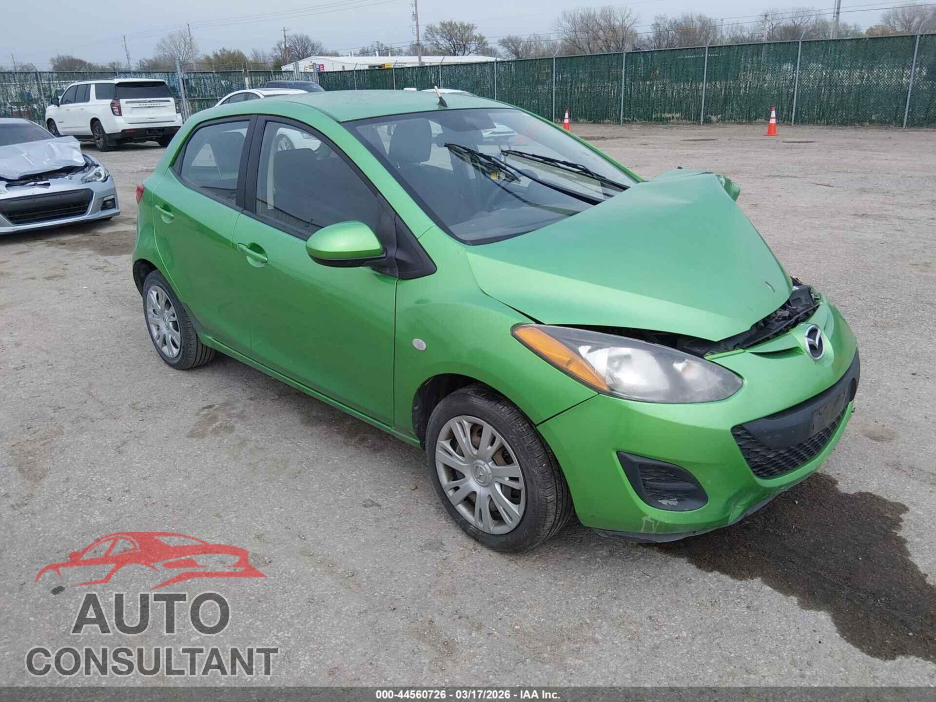 MAZDA MAZDA2 2011 - JM1DE1HY2B0104222