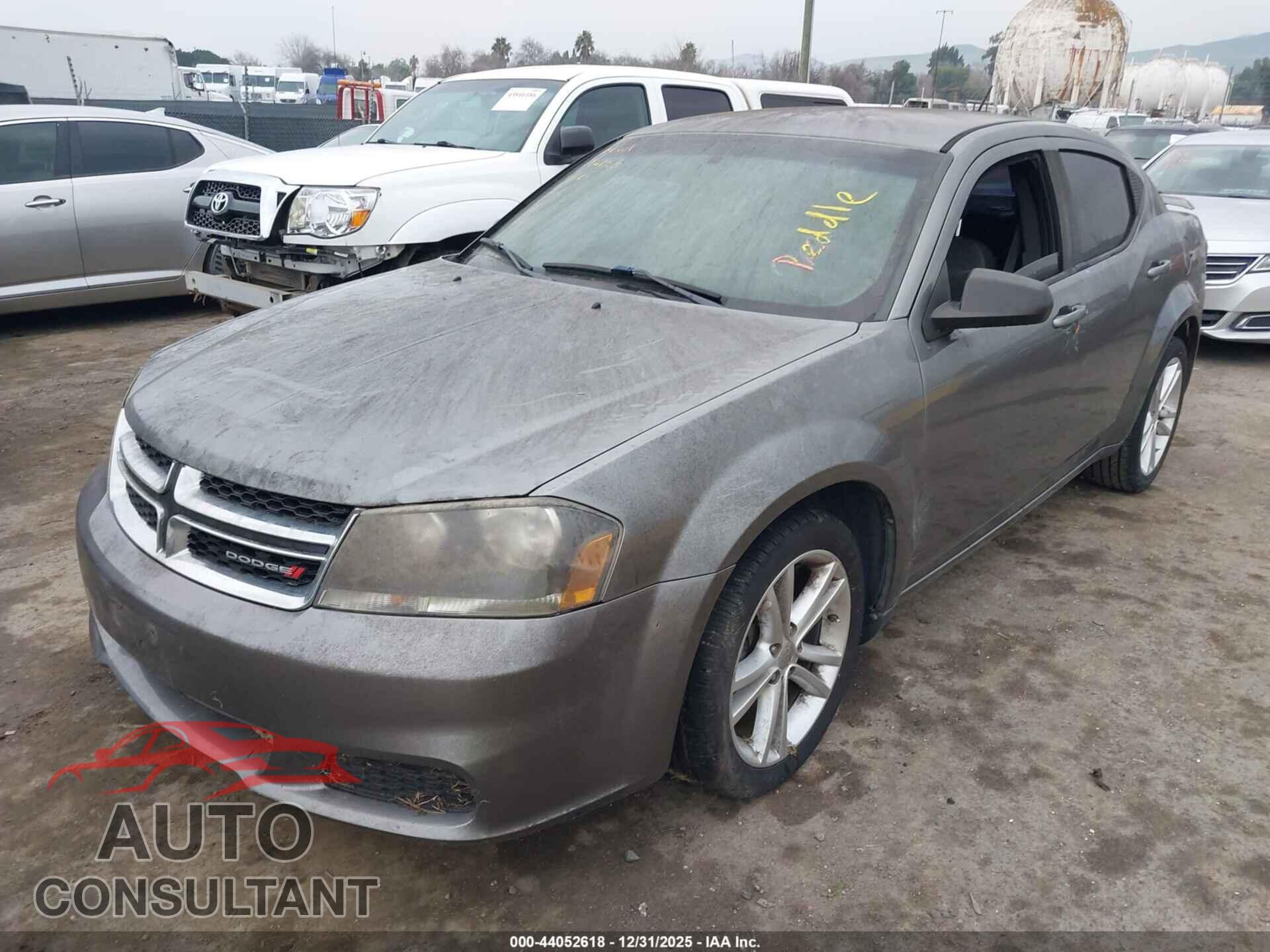 DODGE AVENGER 2013 - 1C3CDZAG8DN750292