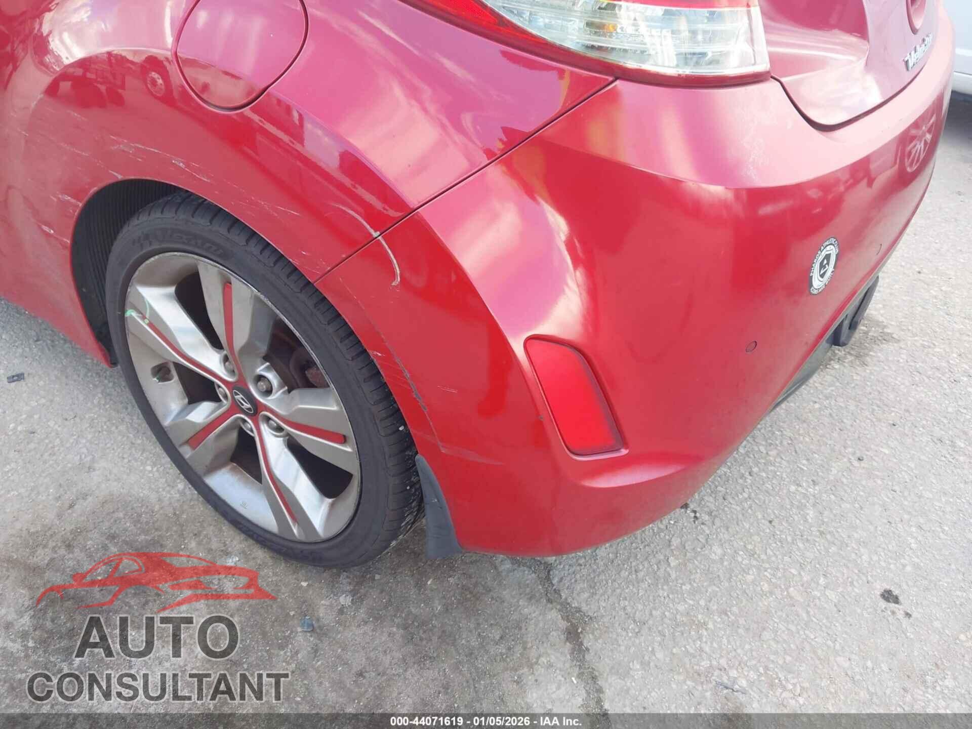 HYUNDAI VELOSTER 2012 - KMHTC6AD8CU058178