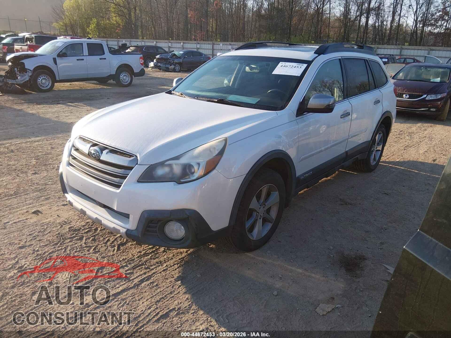 SUBARU OUTBACK 2014 - 4S4BRBPC2E3258161