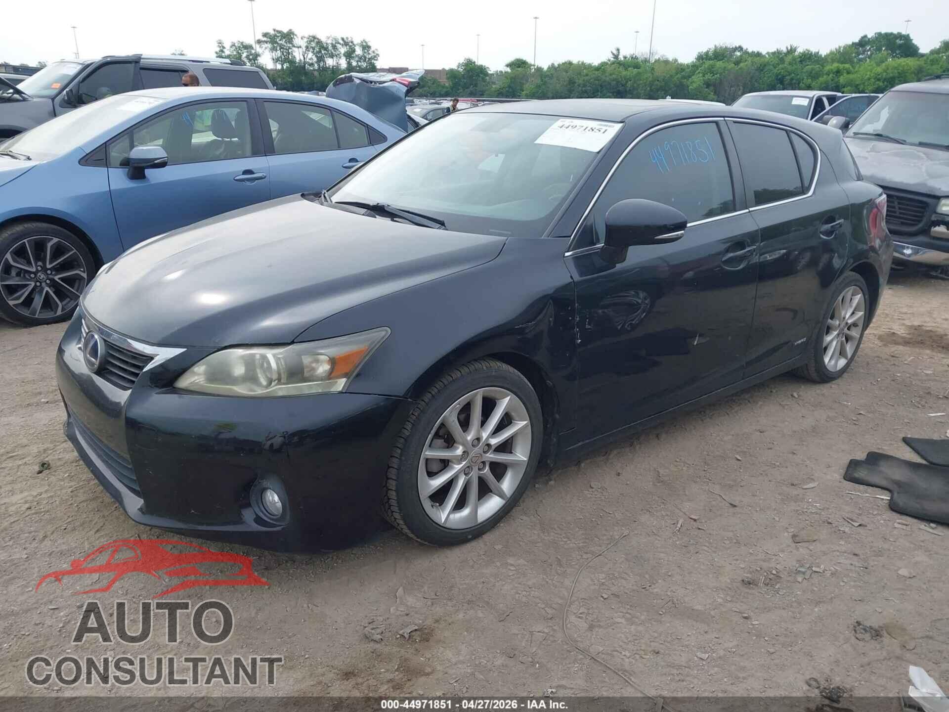 LEXUS CT 200H 2012 - JTHKD5BH4C2049125