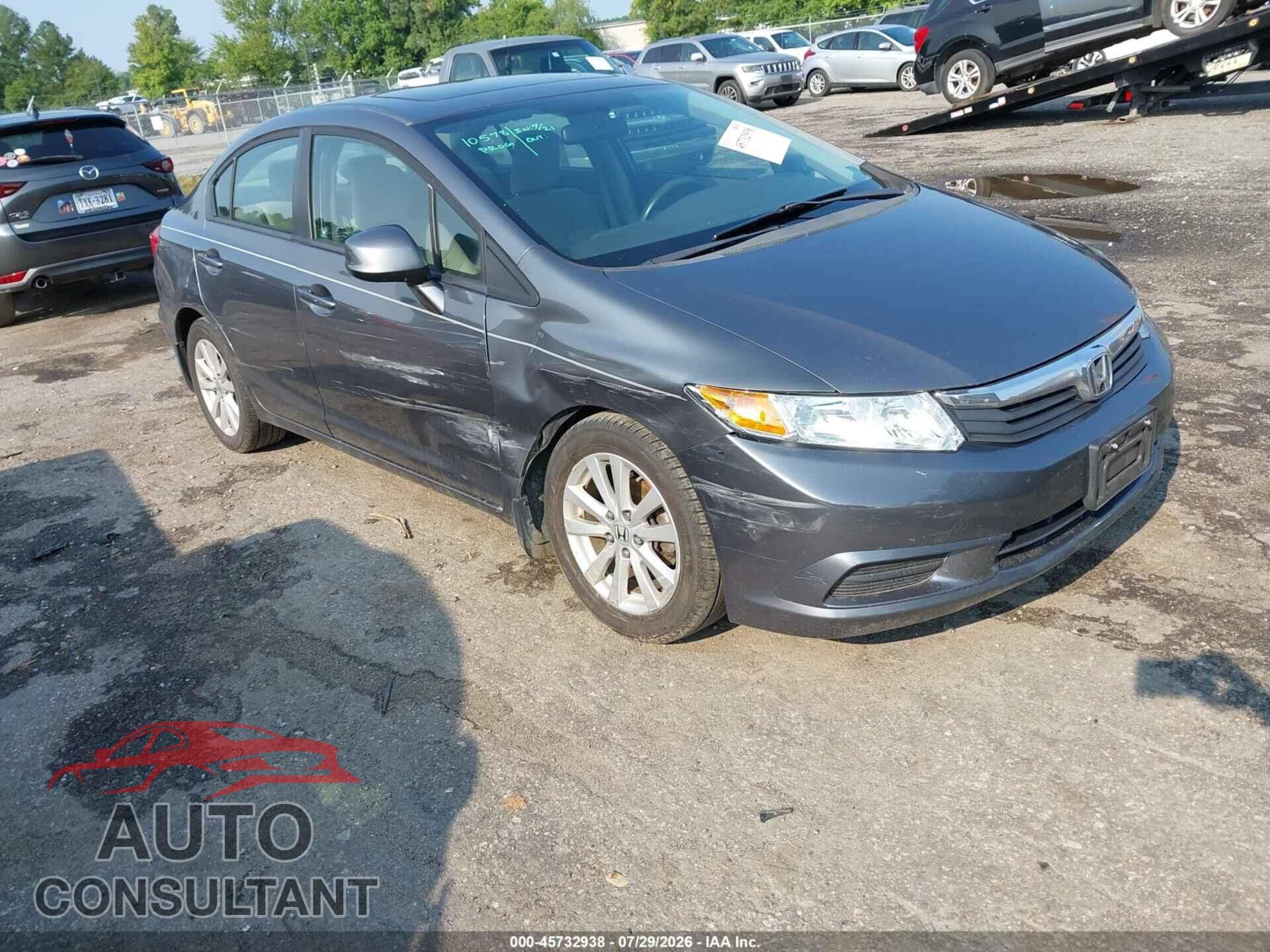 HONDA CIVIC 2012 - 19XFB2F85CE089718