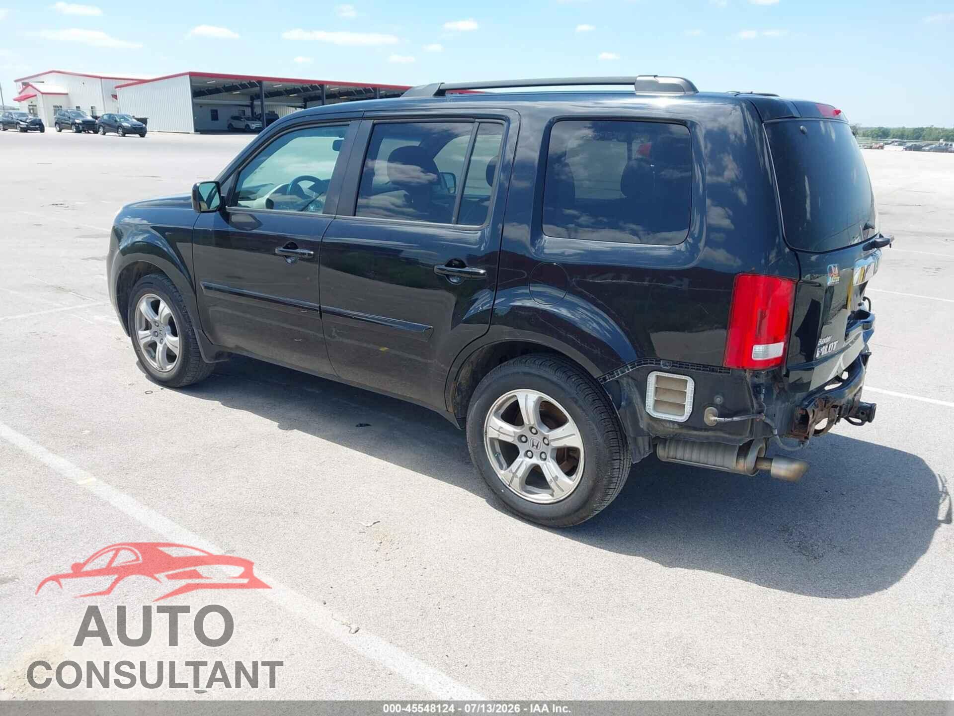 HONDA PILOT 2012 - 5FNYF4H67CB076550