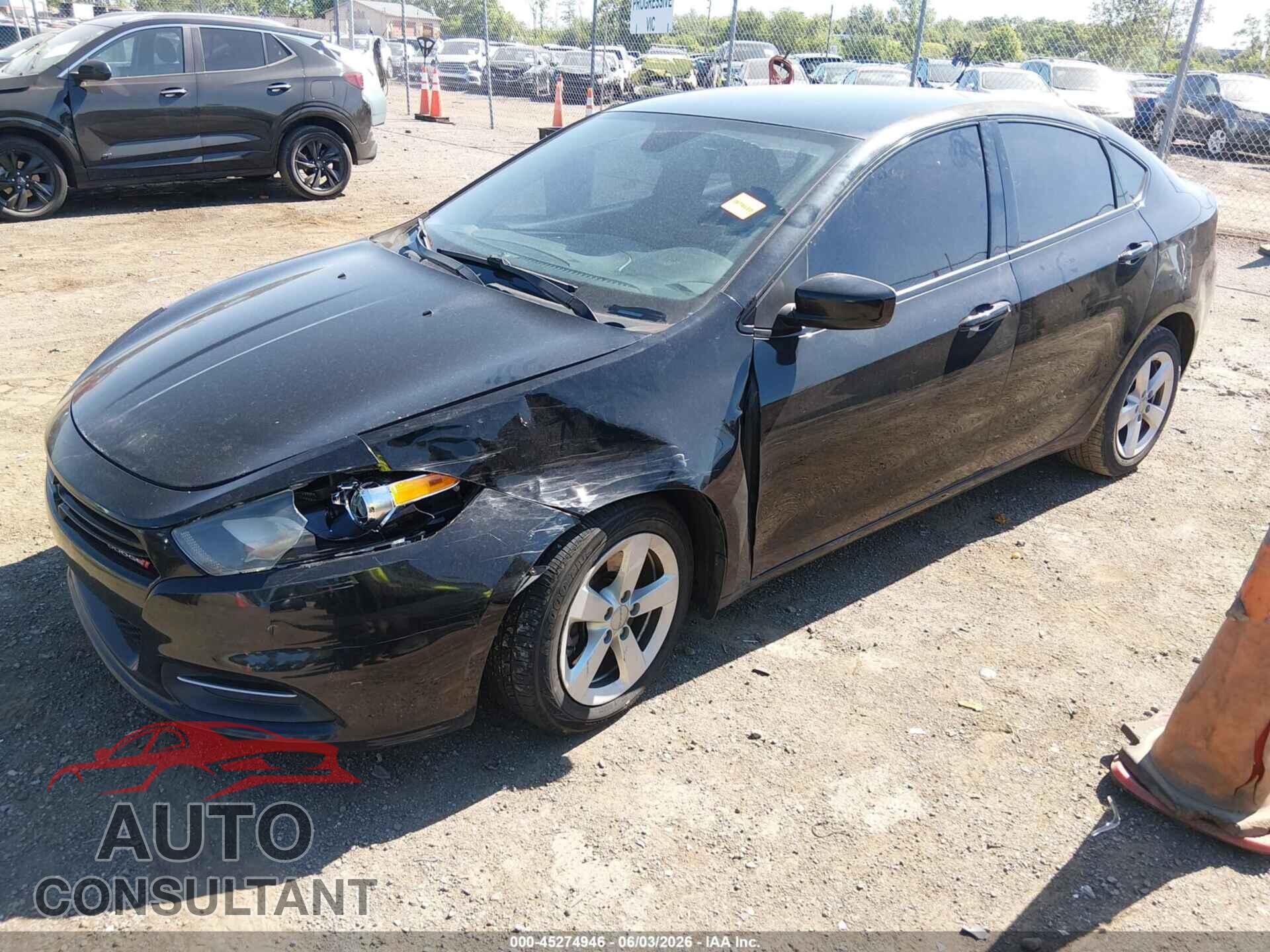 DODGE DART 2015 - 1C3CDFBB5FD222719