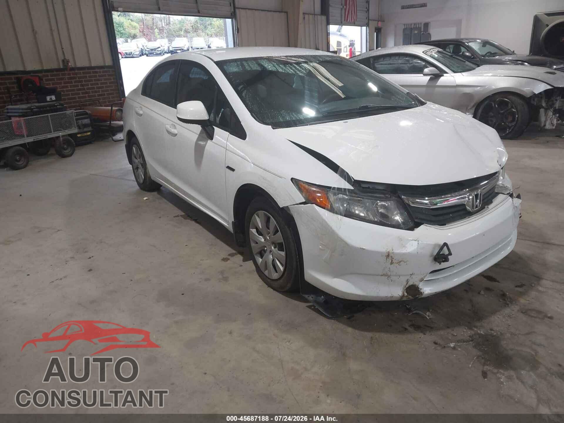HONDA CIVIC 2012 - 19XFB2F57CE033219