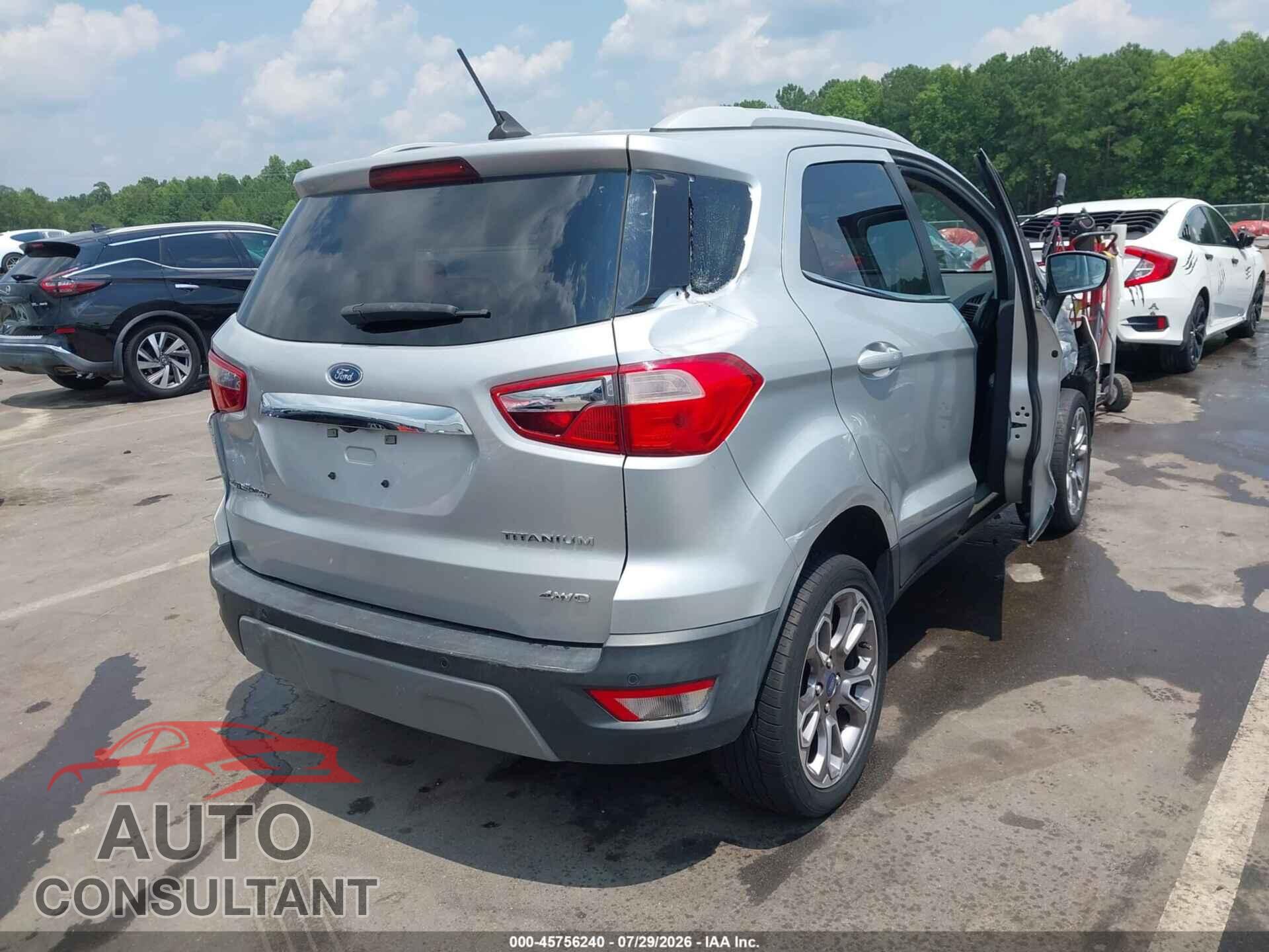 FORD ECOSPORT 2020 - MAJ6S3KL8LC334864