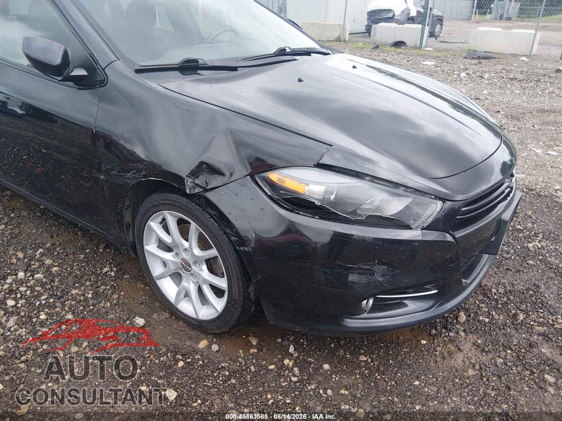 DODGE DART 2013 - 1C3CDFBA3DD329613