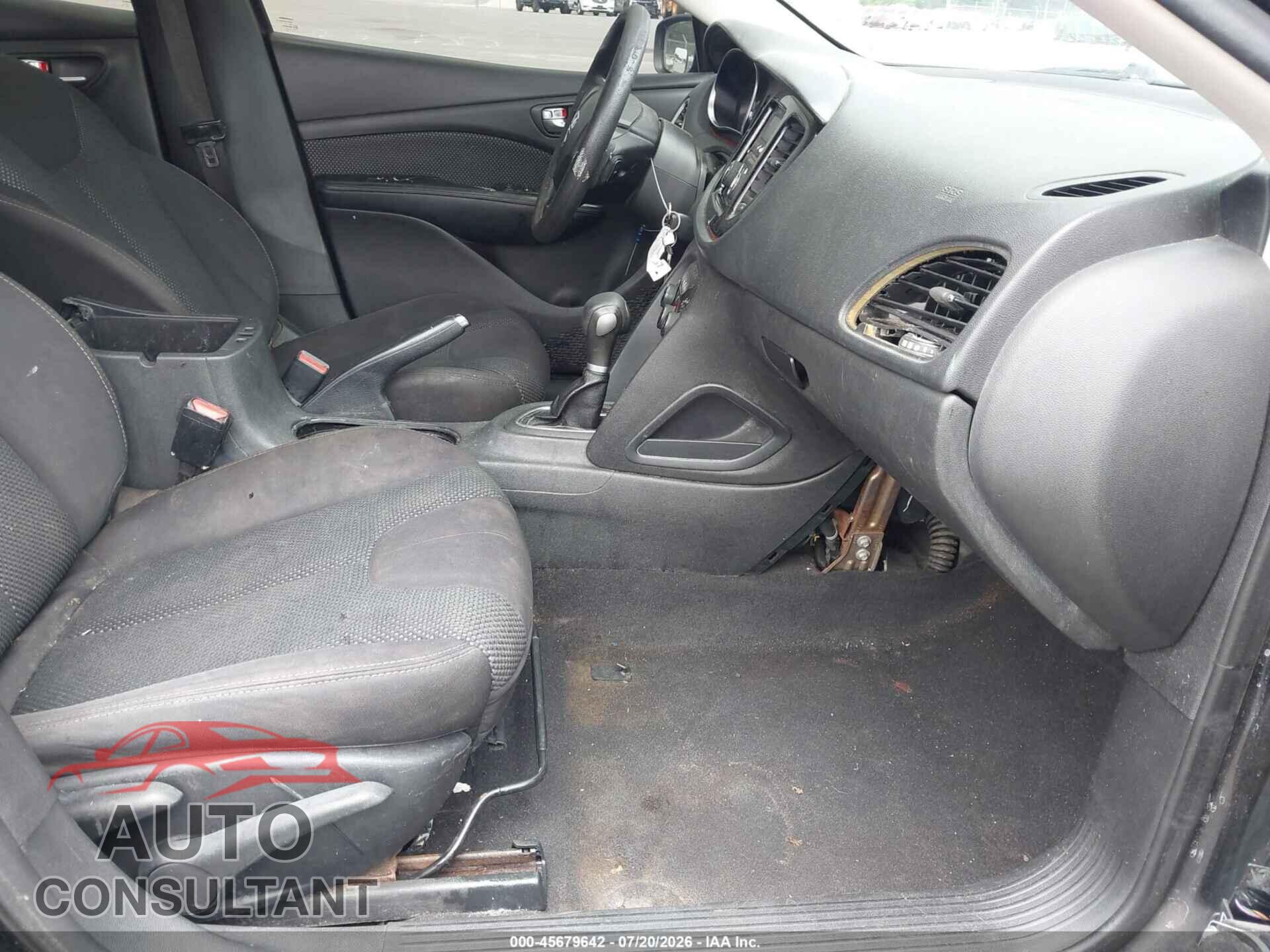 DODGE DART 2015 - 1C3CDFBB6FD199998