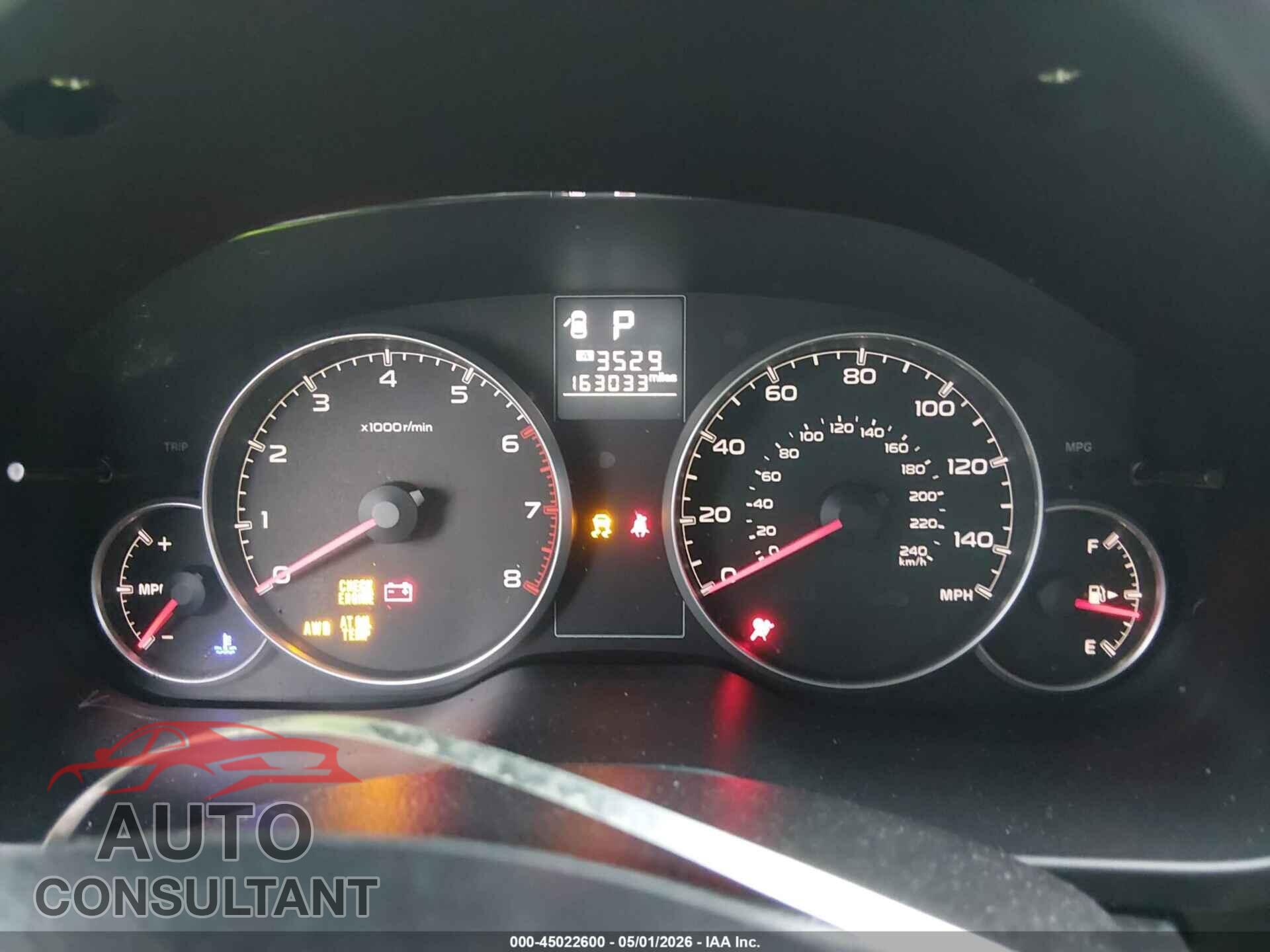SUBARU OUTBACK 2014 - 4S4BRCDC4E3316328