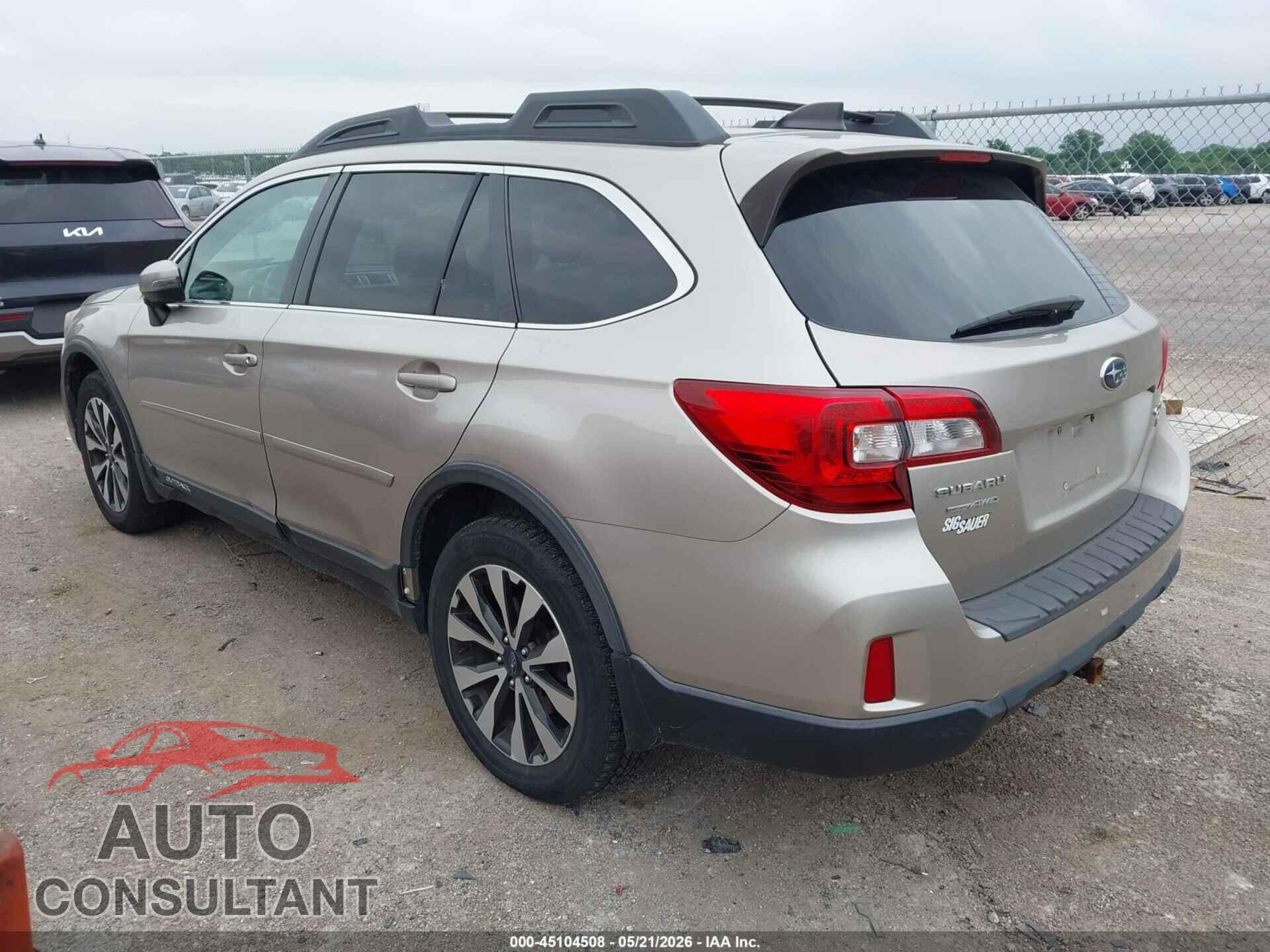 SUBARU OUTBACK 2017 - 4S4BSEKC5H3285694