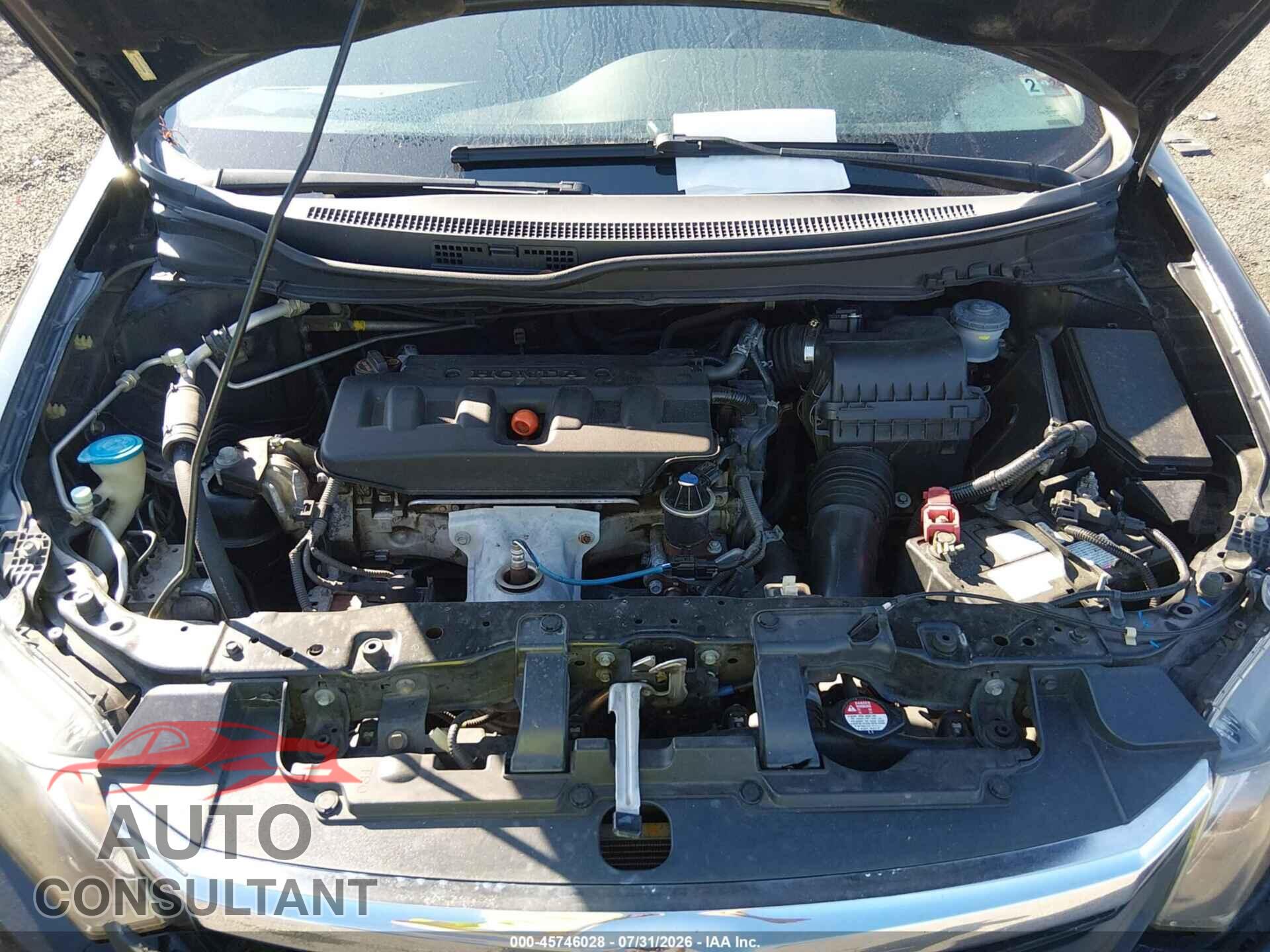 HONDA CIVIC 2012 - 19XFB2F54CE093653