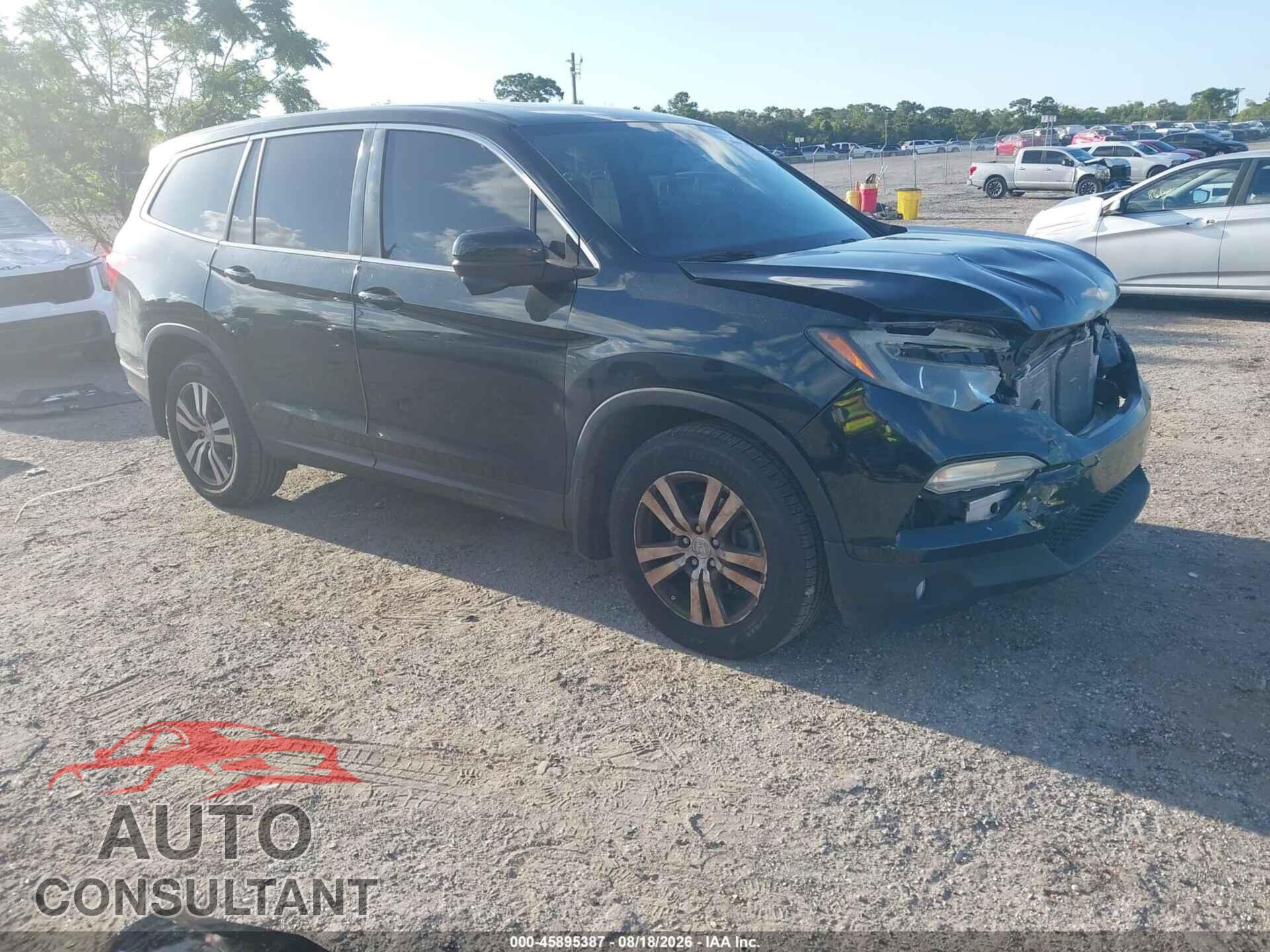 HONDA PILOT 2017 - 5FNYF5H59HB011333