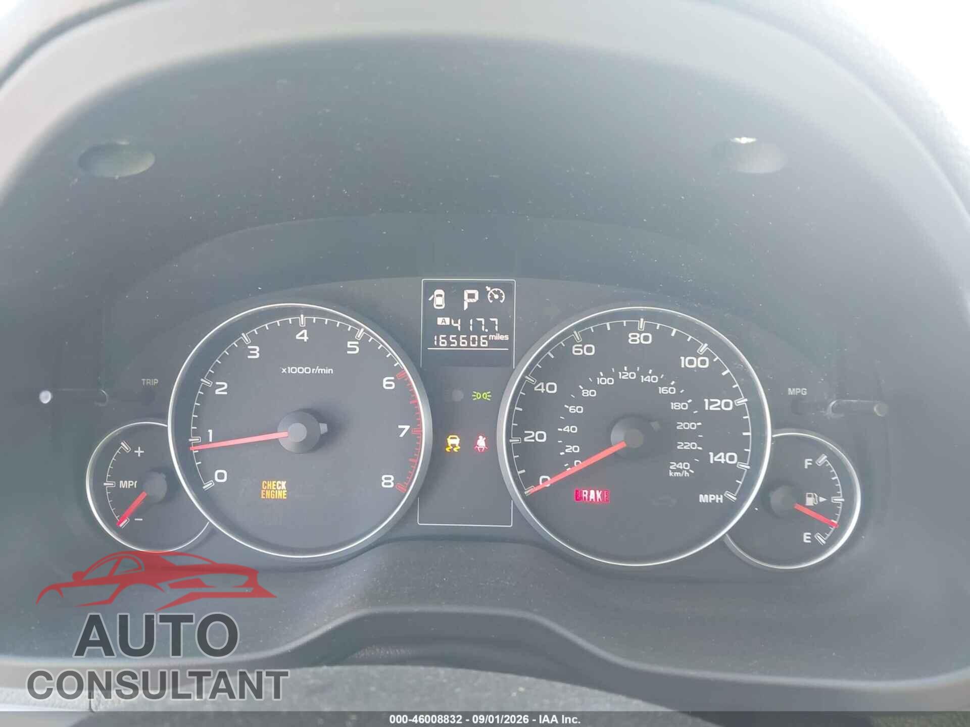 SUBARU OUTBACK 2014 - 4S4BRCDC4E3266174