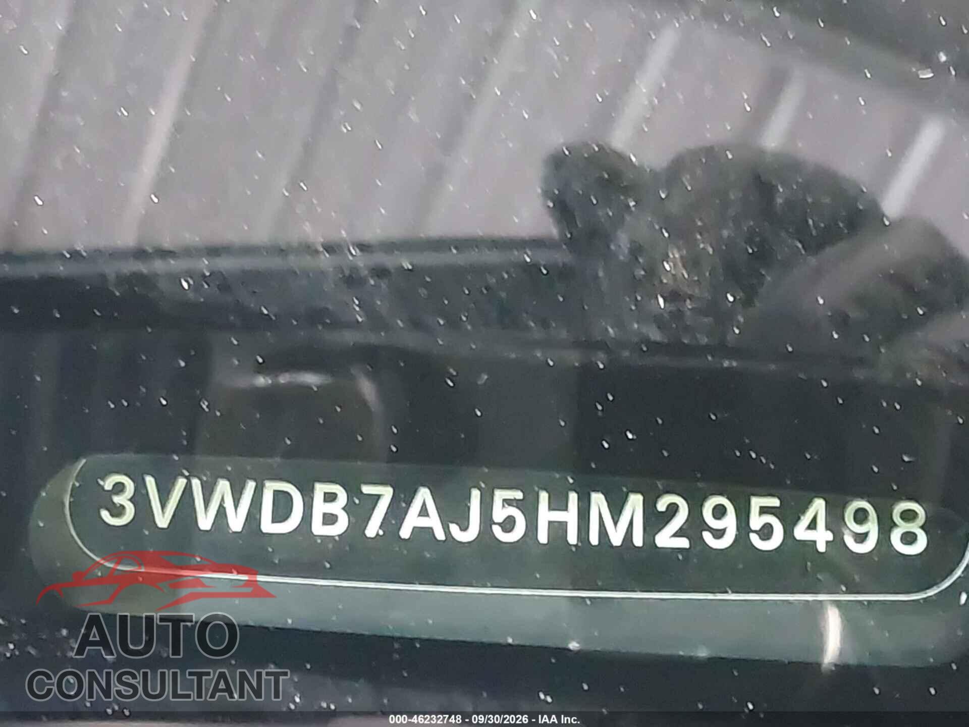 VOLKSWAGEN JETTA 2017 - 3VWDB7AJ5HM295498