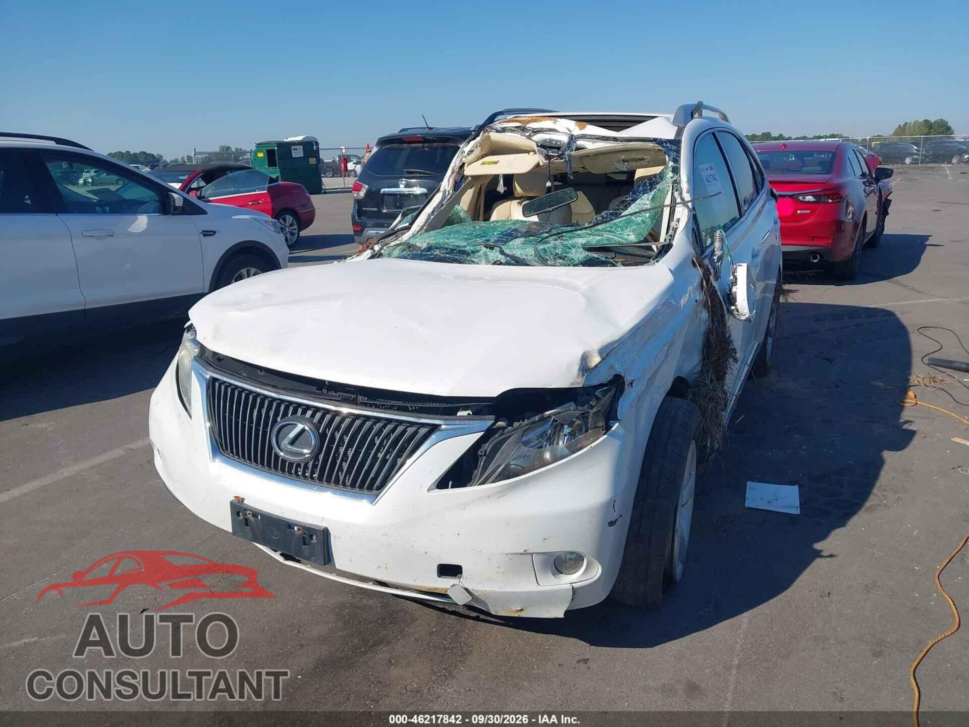 LEXUS RX 350 2011 - 2T2BK1BAXBC103414