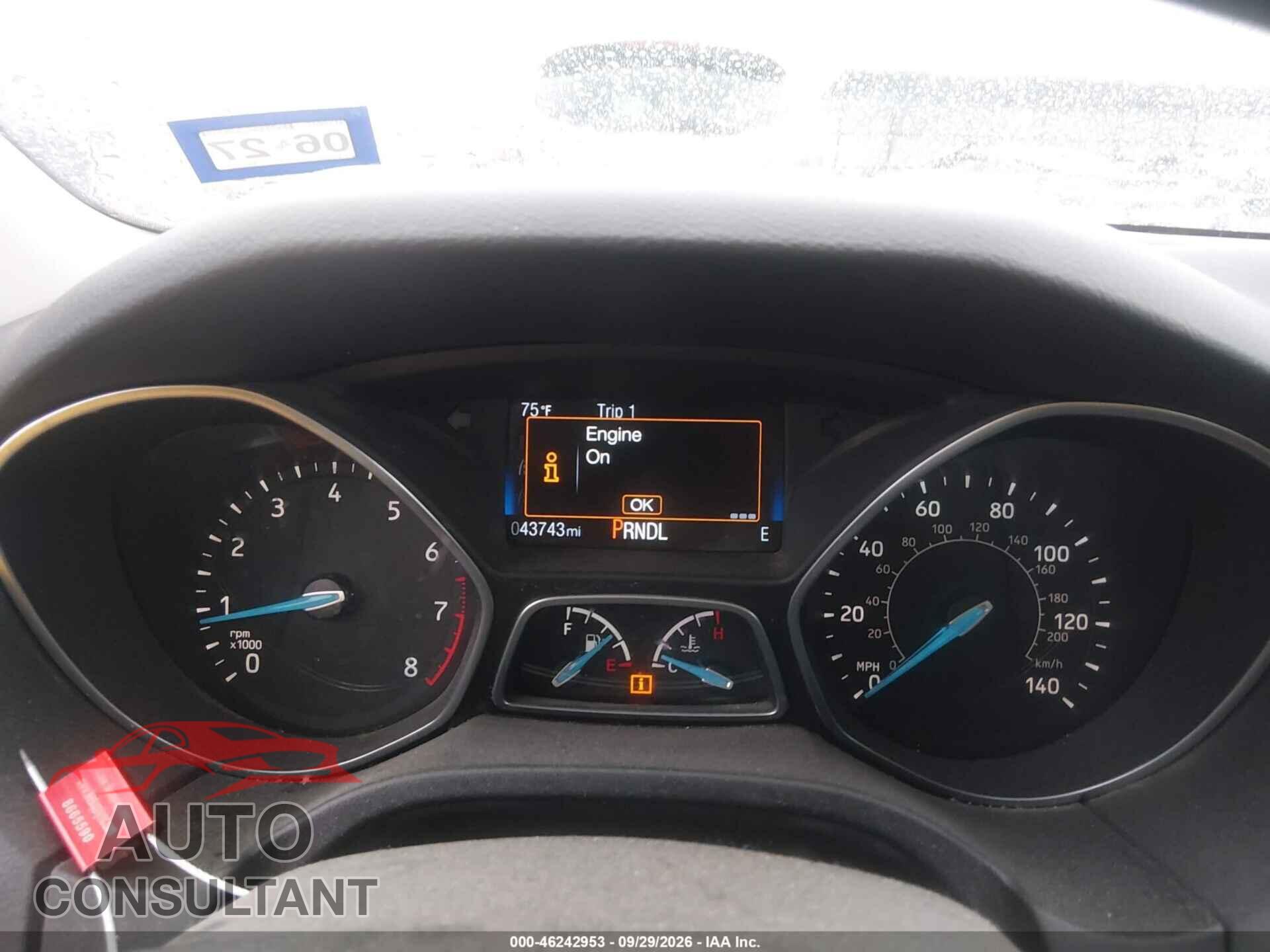 FORD FOCUS 2017 - 1FADP3F22HL257720