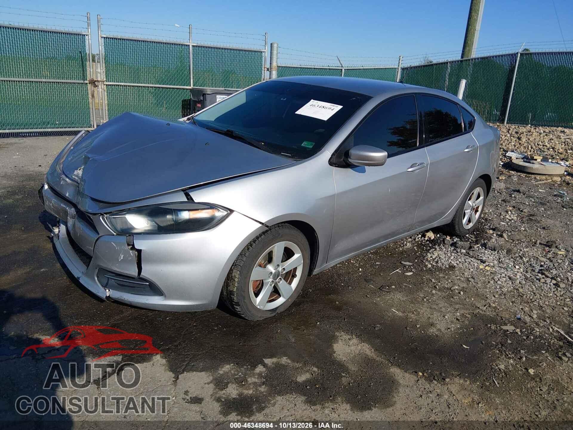 DODGE DART 2015 - 1C3CDFBB0FD315440