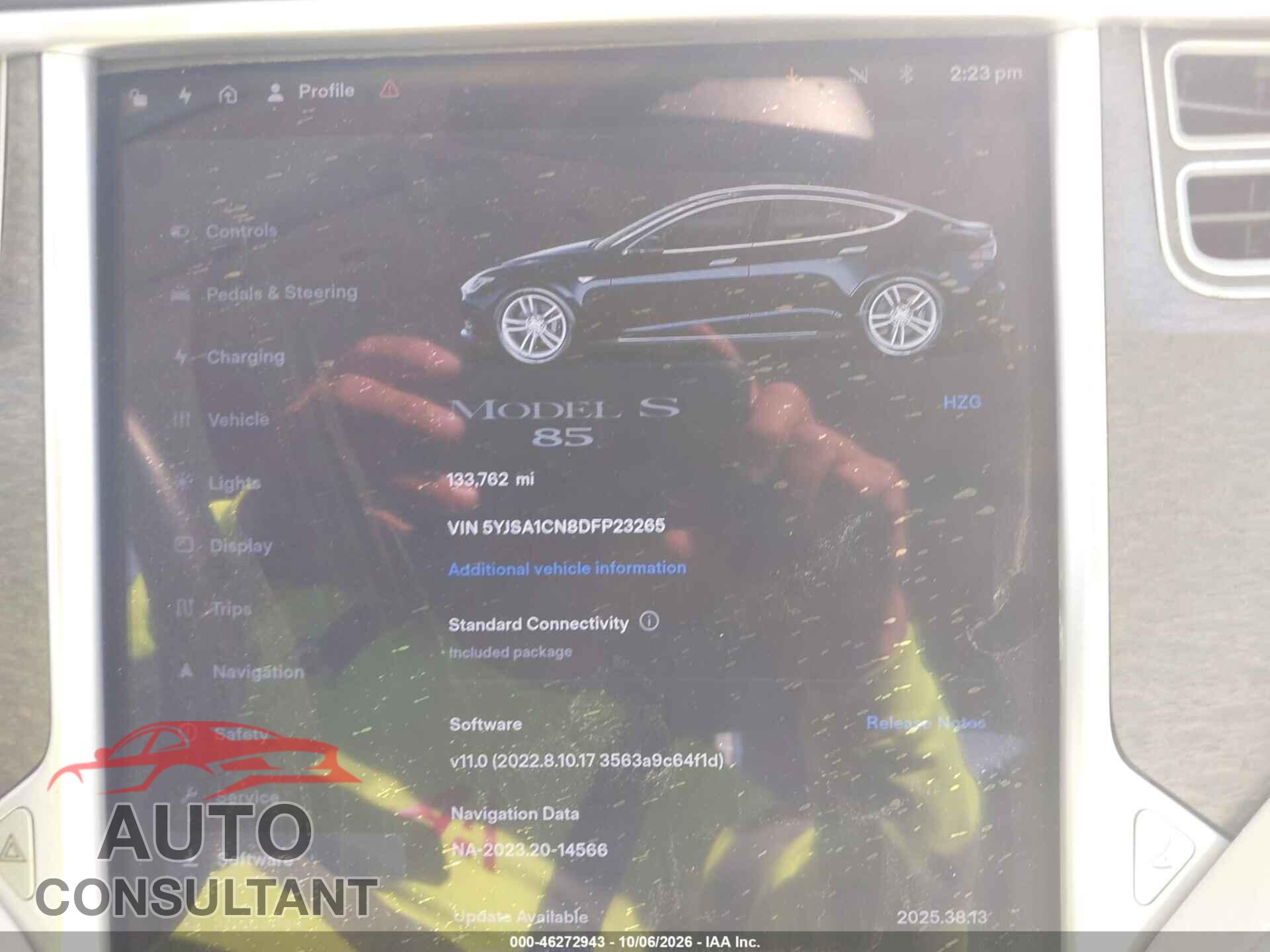 TESLA MODEL S 2013 - 5YJSA1CN8DFP23265