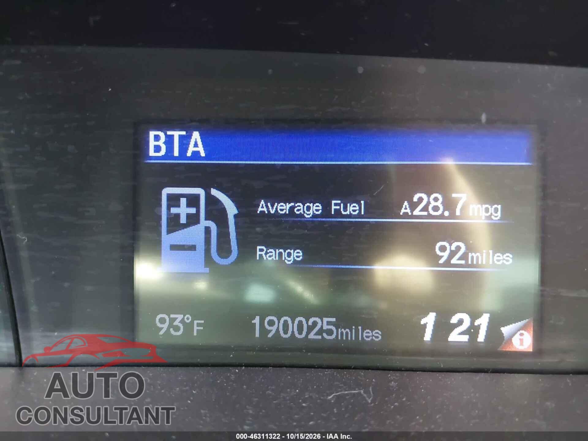 HONDA CIVIC 2012 - 19XFB2F95CE366277