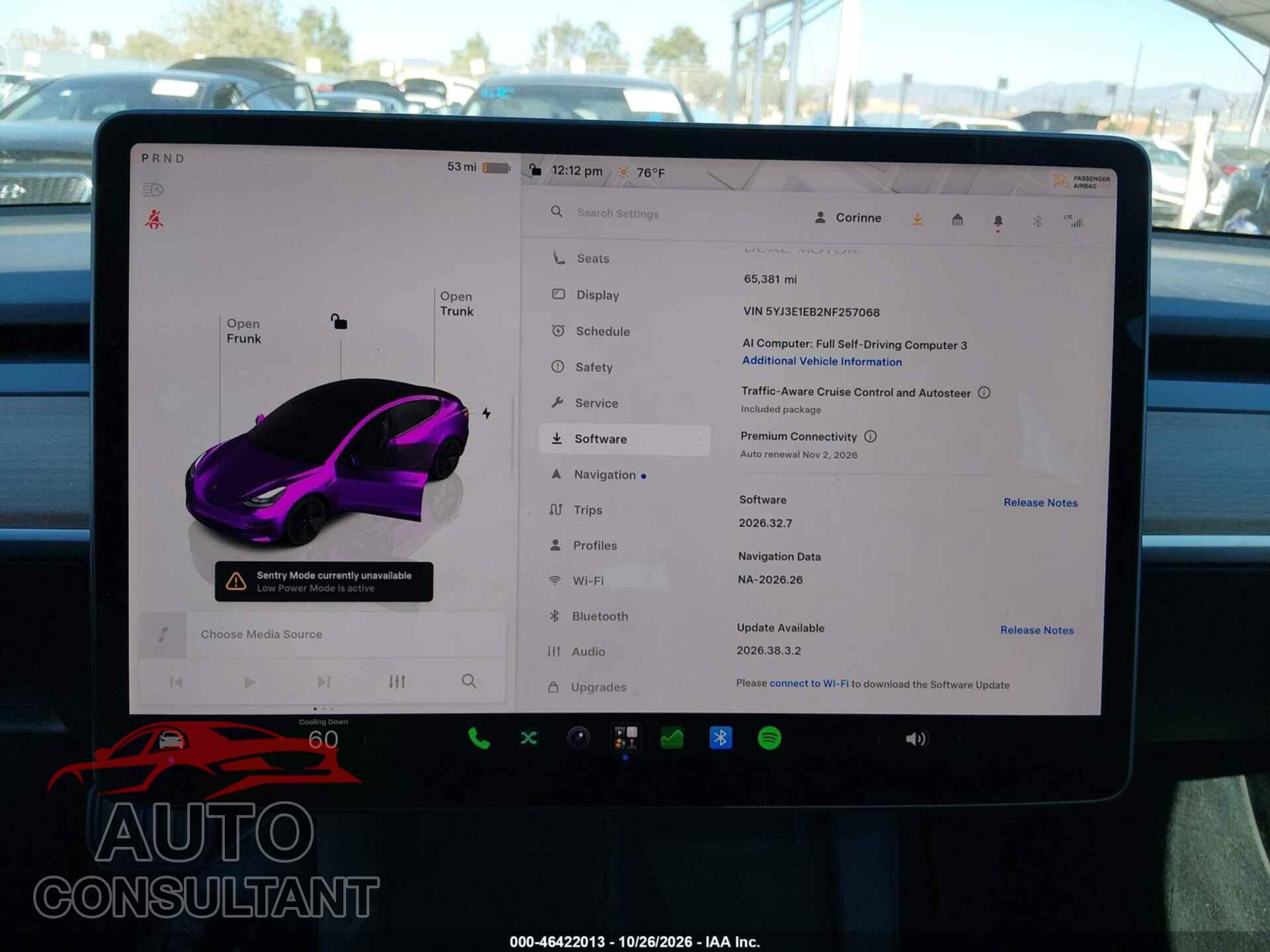 TESLA MODEL 3 2022 - 5YJ3E1EB2NF257068