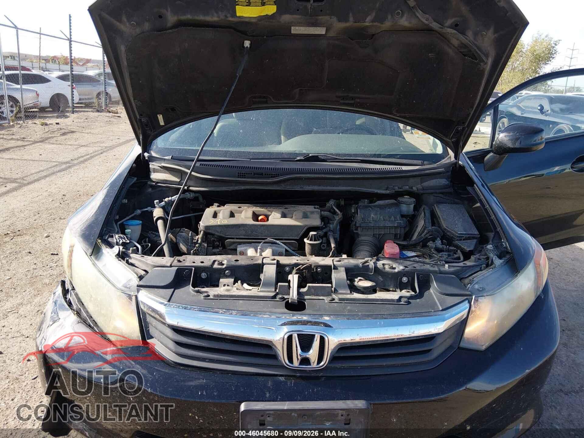 HONDA CIVIC 2012 - 19XFB2F56CE096098