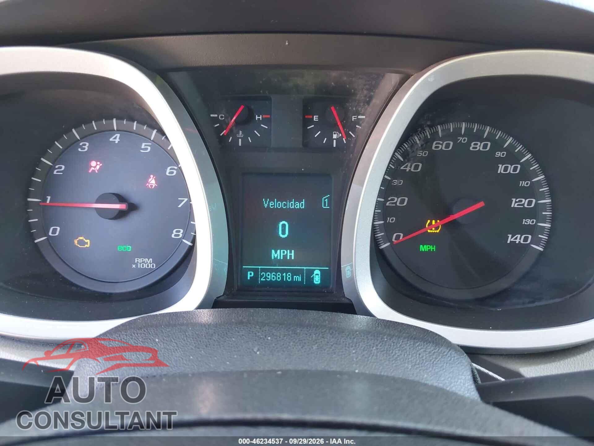CHEVROLET EQUINOX 2012 - 2GNALDEK4C1237443