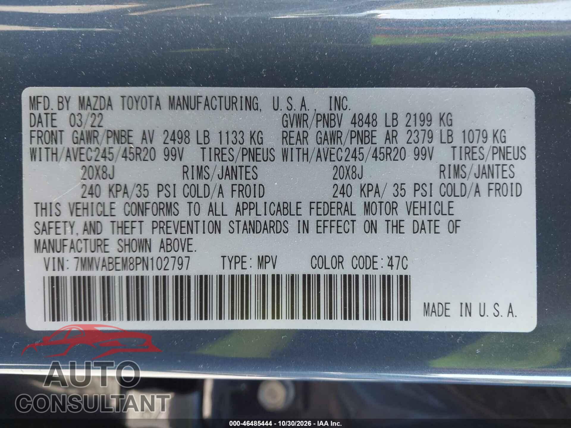 MAZDA CX-50 2023 - 7MMVABEM8PN102797