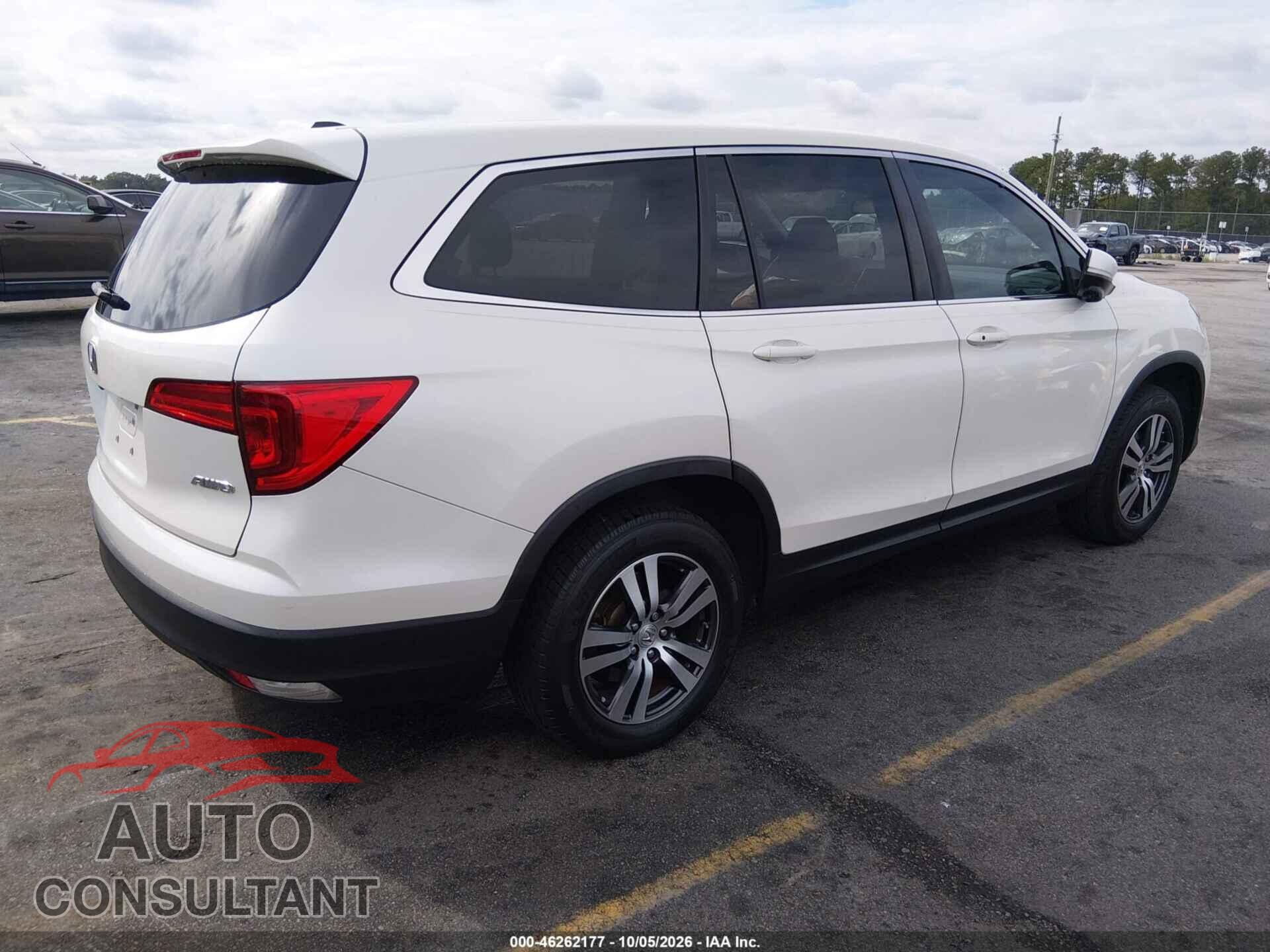 HONDA PILOT 2016 - 5FNYF6H3XGB045509