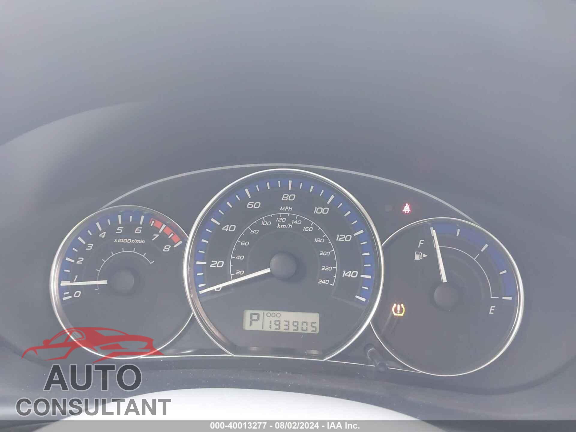 SUBARU FORESTER 2011 - JF2SHAEC0BH772207
