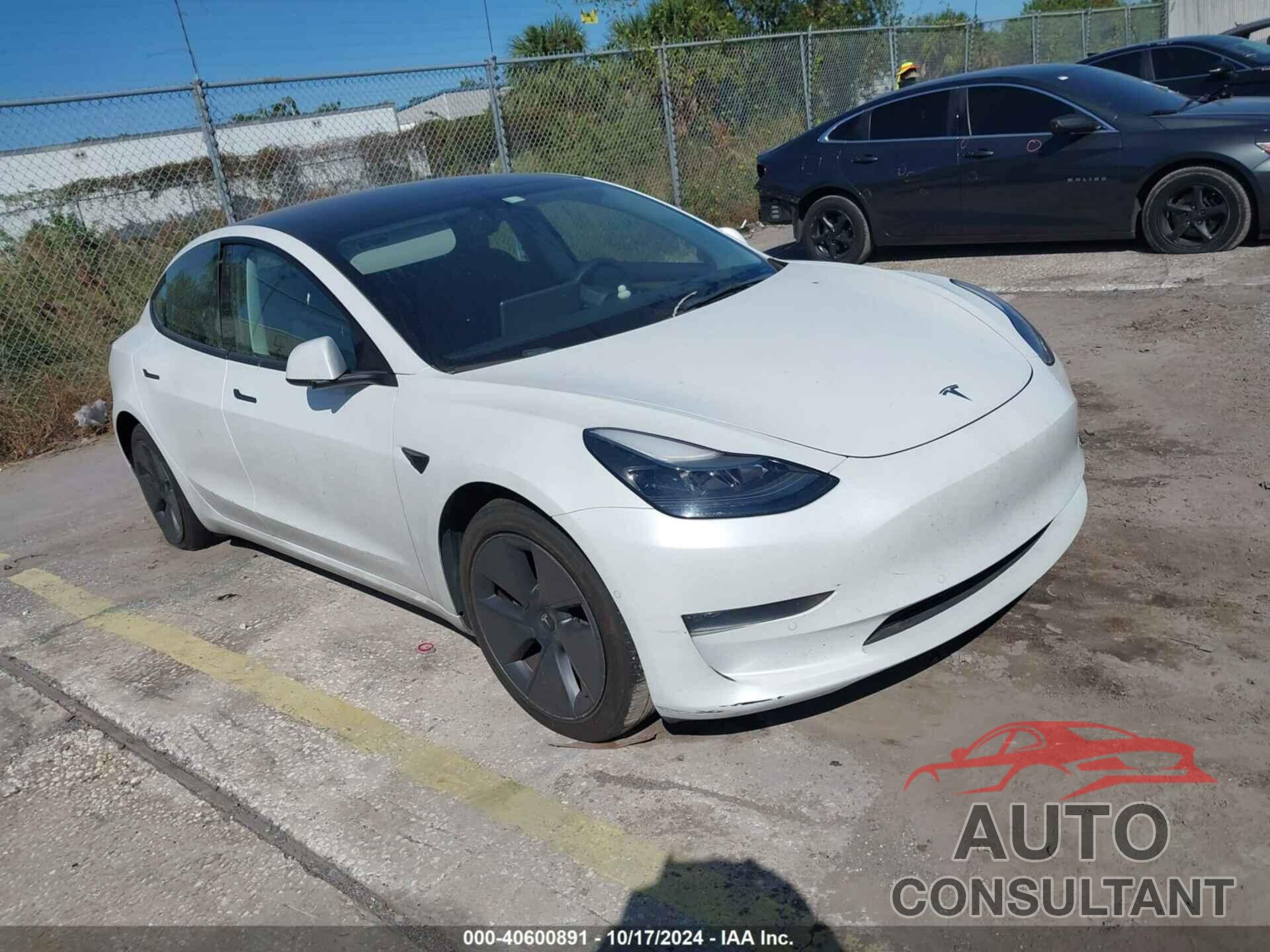 TESLA MODEL 3 2022 - 5YJ3E1EB4NF172121