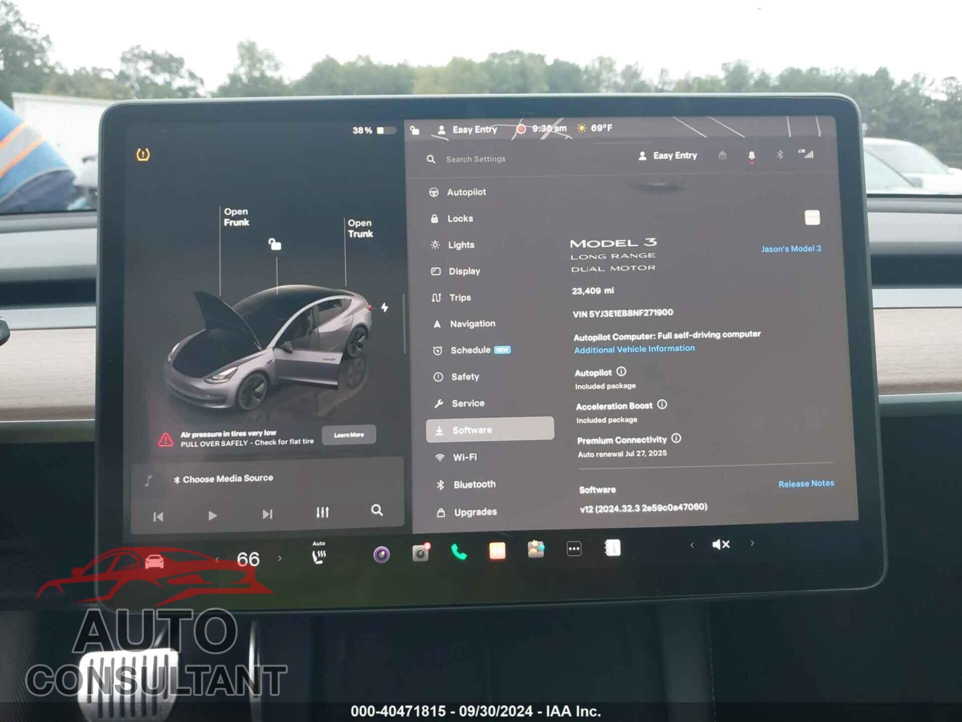 TESLA MODEL 3 2022 - 5YJ3E1EB8NF271900