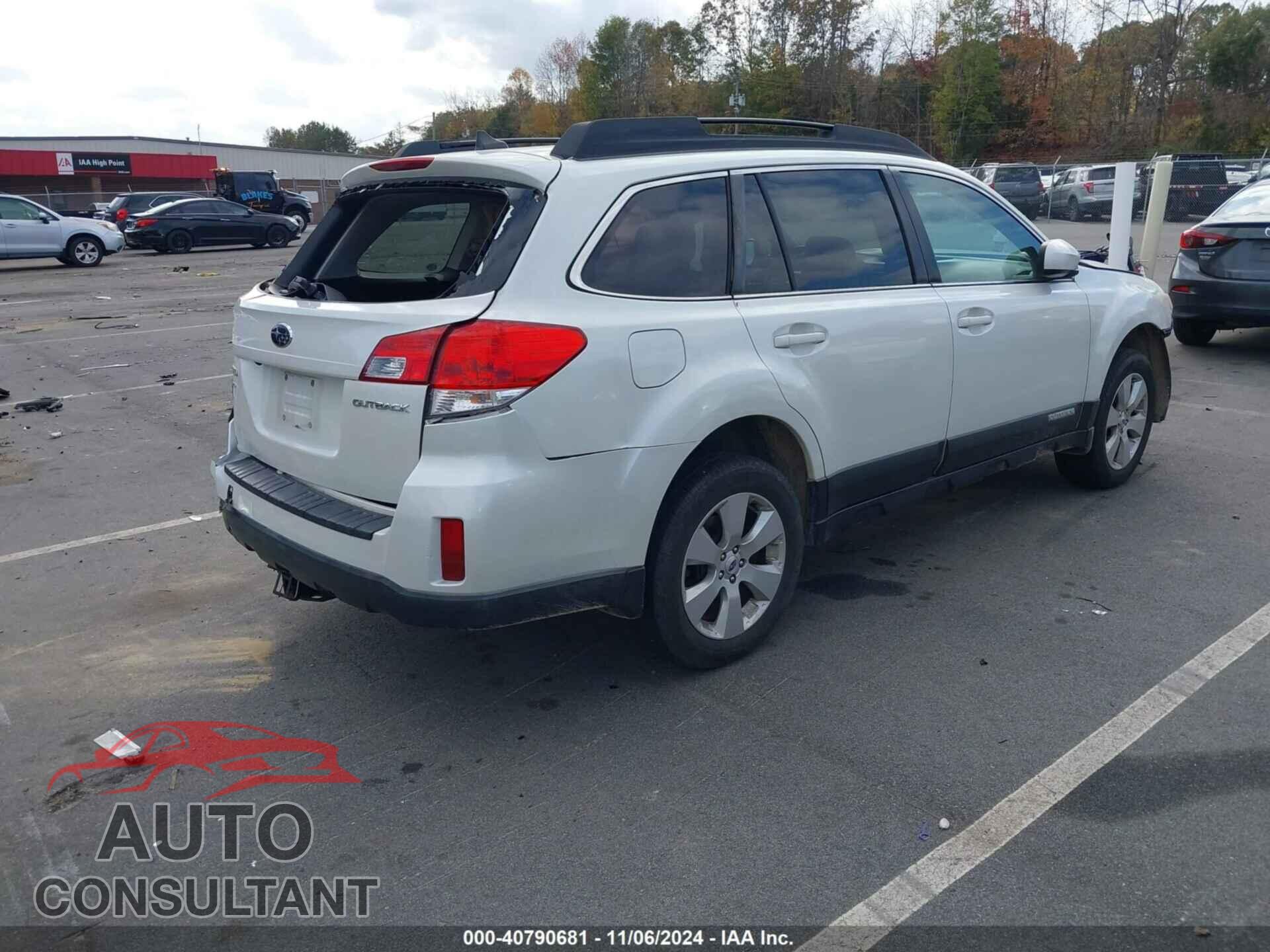 SUBARU OUTBACK 2012 - 4S4BRCKC8C3268686