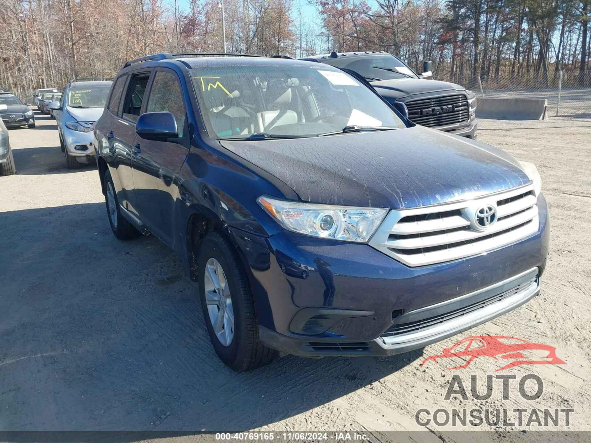 TOYOTA HIGHLANDER 2011 - 5TDBK3EHXBS051668