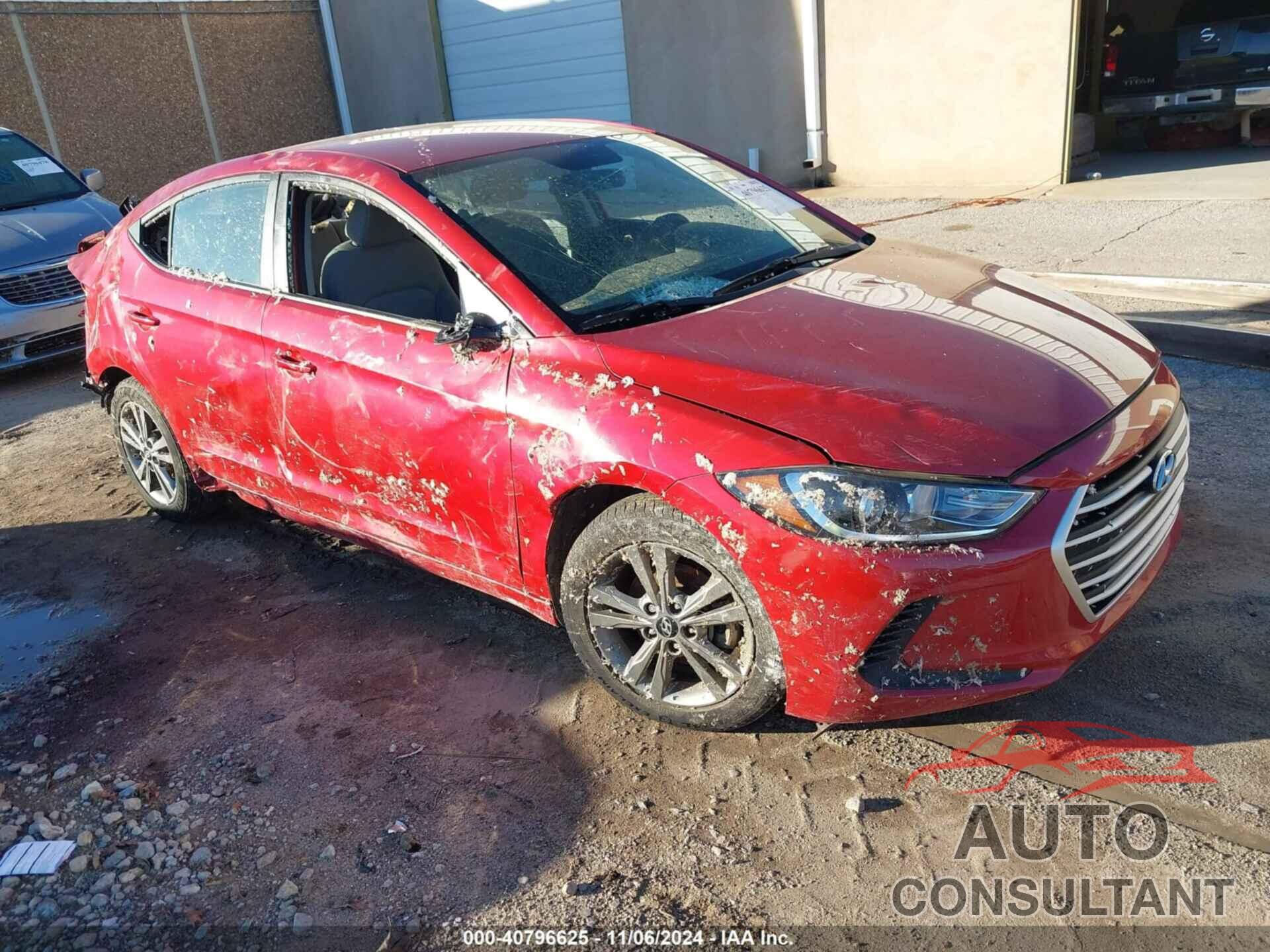 HYUNDAI ELANTRA 2018 - 5NPD84LF5JH250372