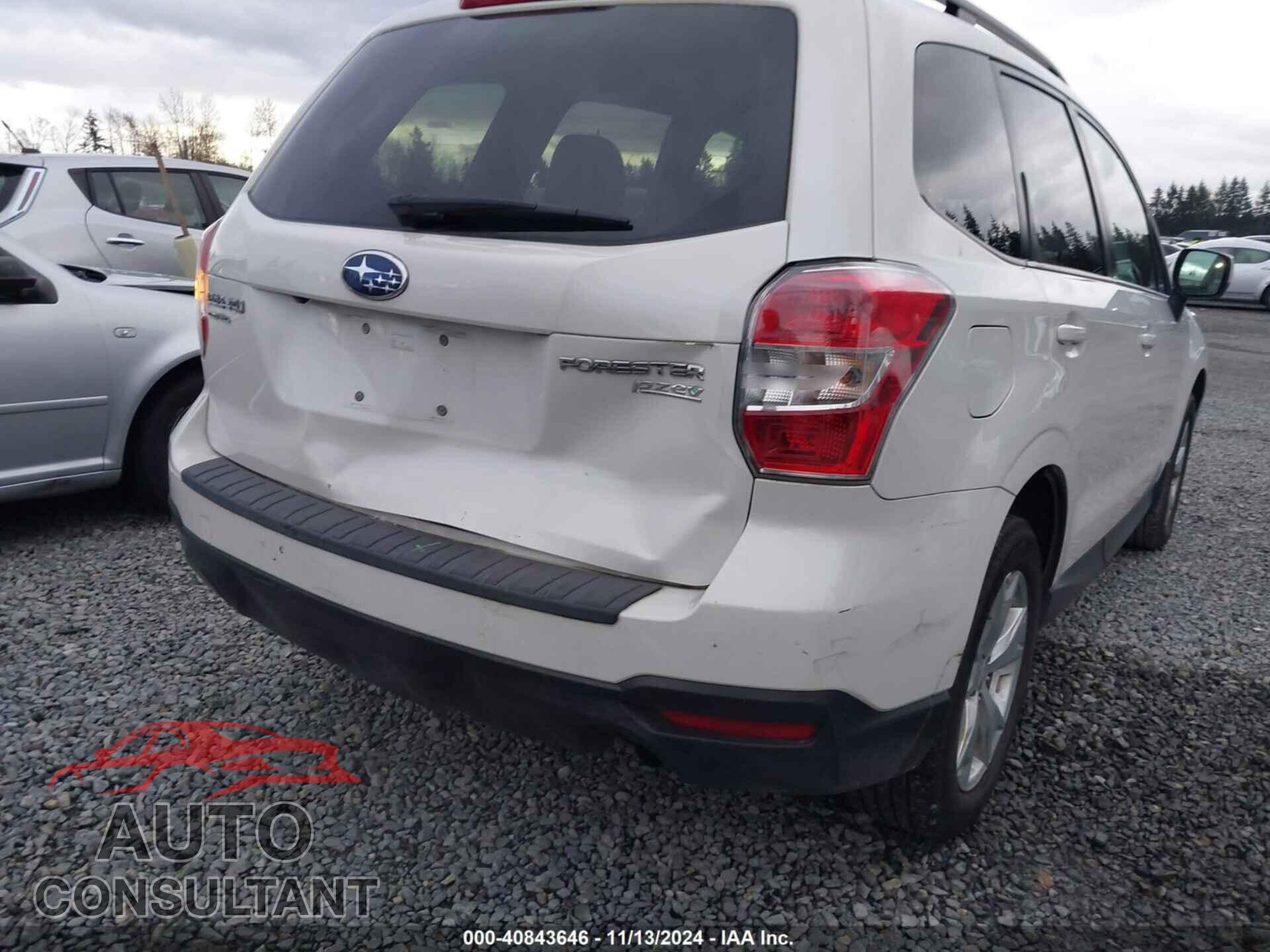 SUBARU FORESTER 2016 - JF2SJADC8GH487395
